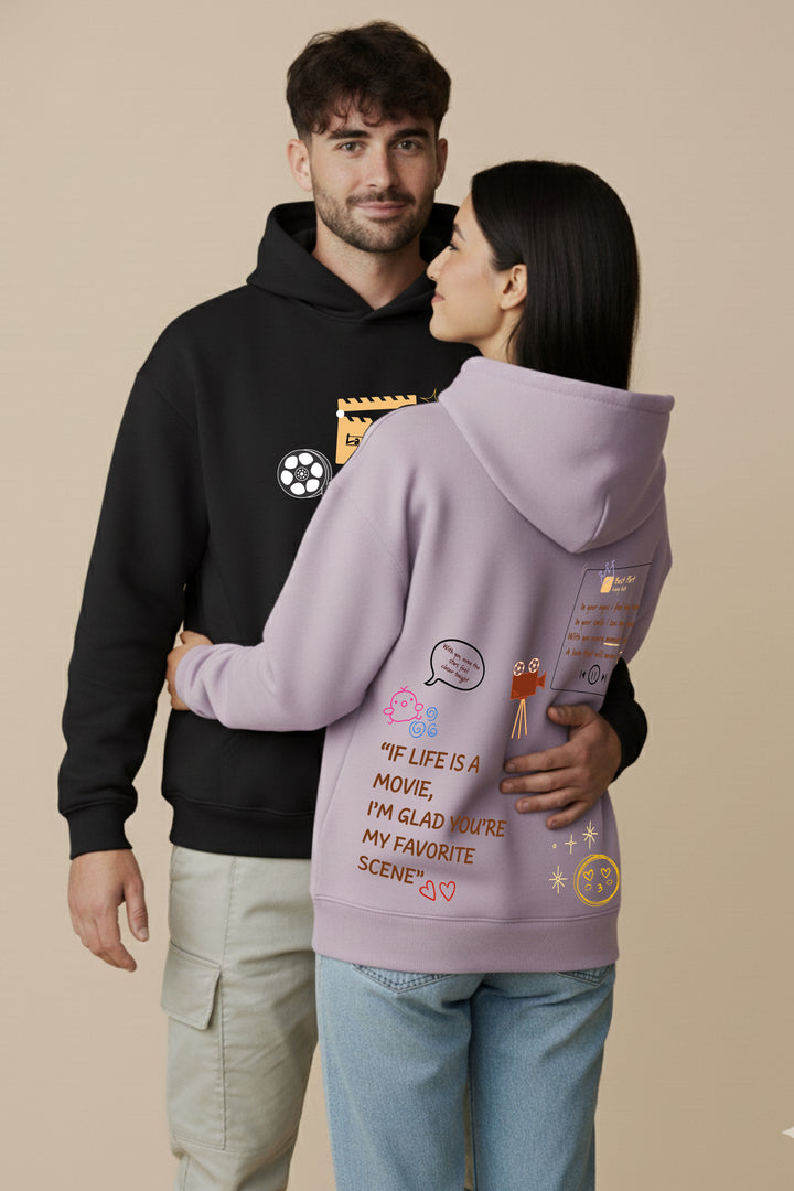 If Life is a Movie Oversized Drop Shoulder Hoodies - Pack of 2