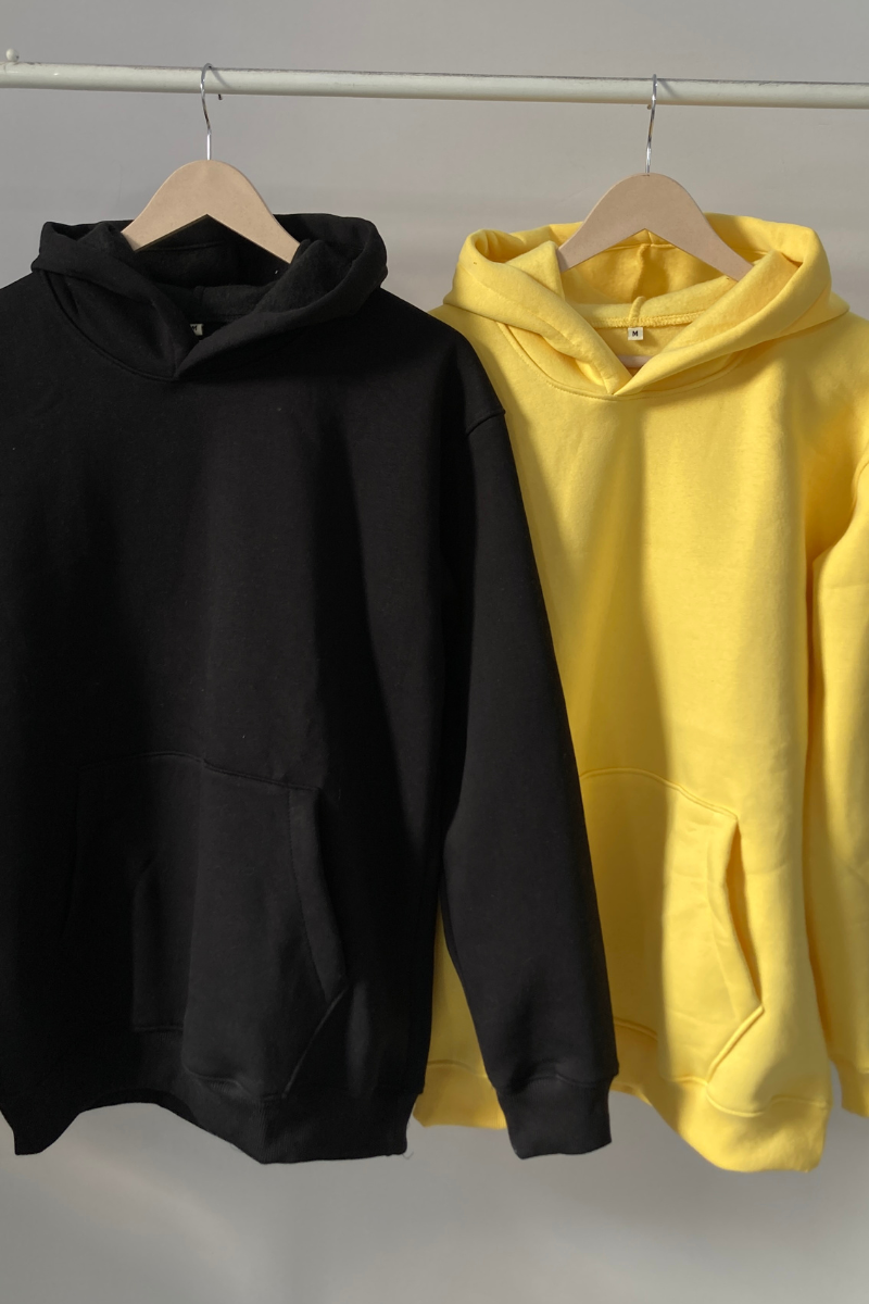 Essential Duo Oversized Drop Shoulder Hoodies - Pack of 2