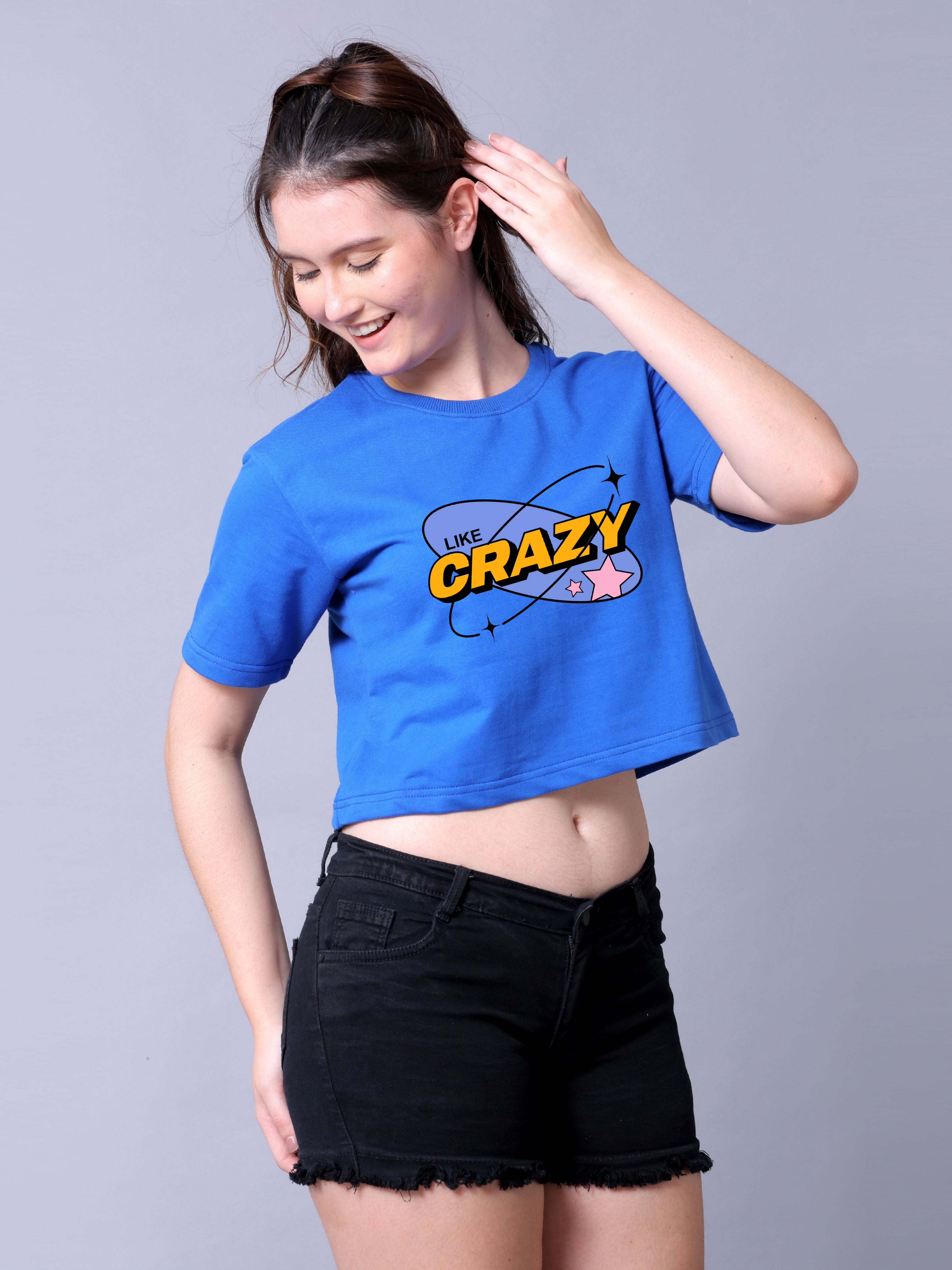 Crazy comic Women Crop Top