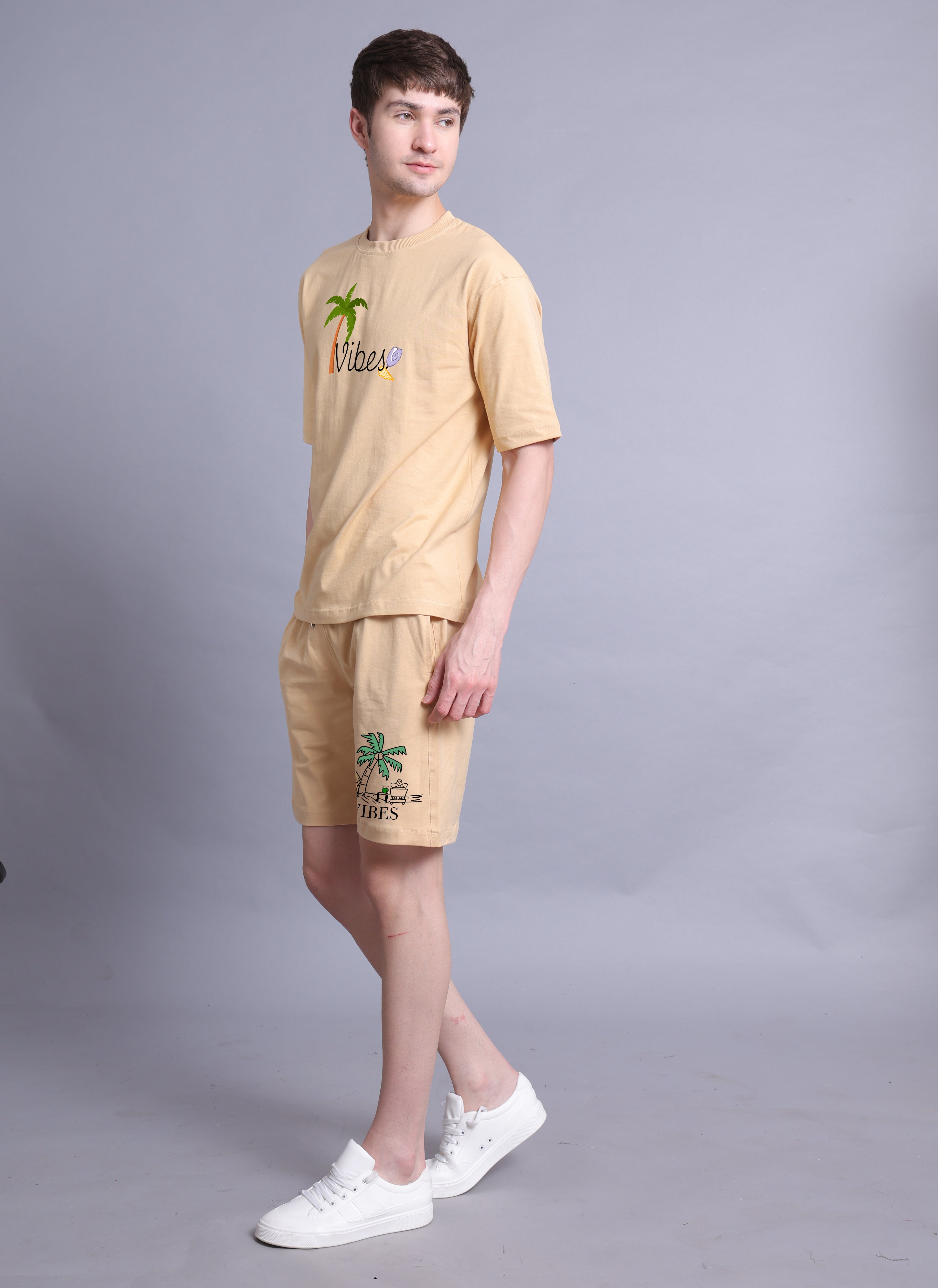 Vibes Men Co-Ord Set With Shorts