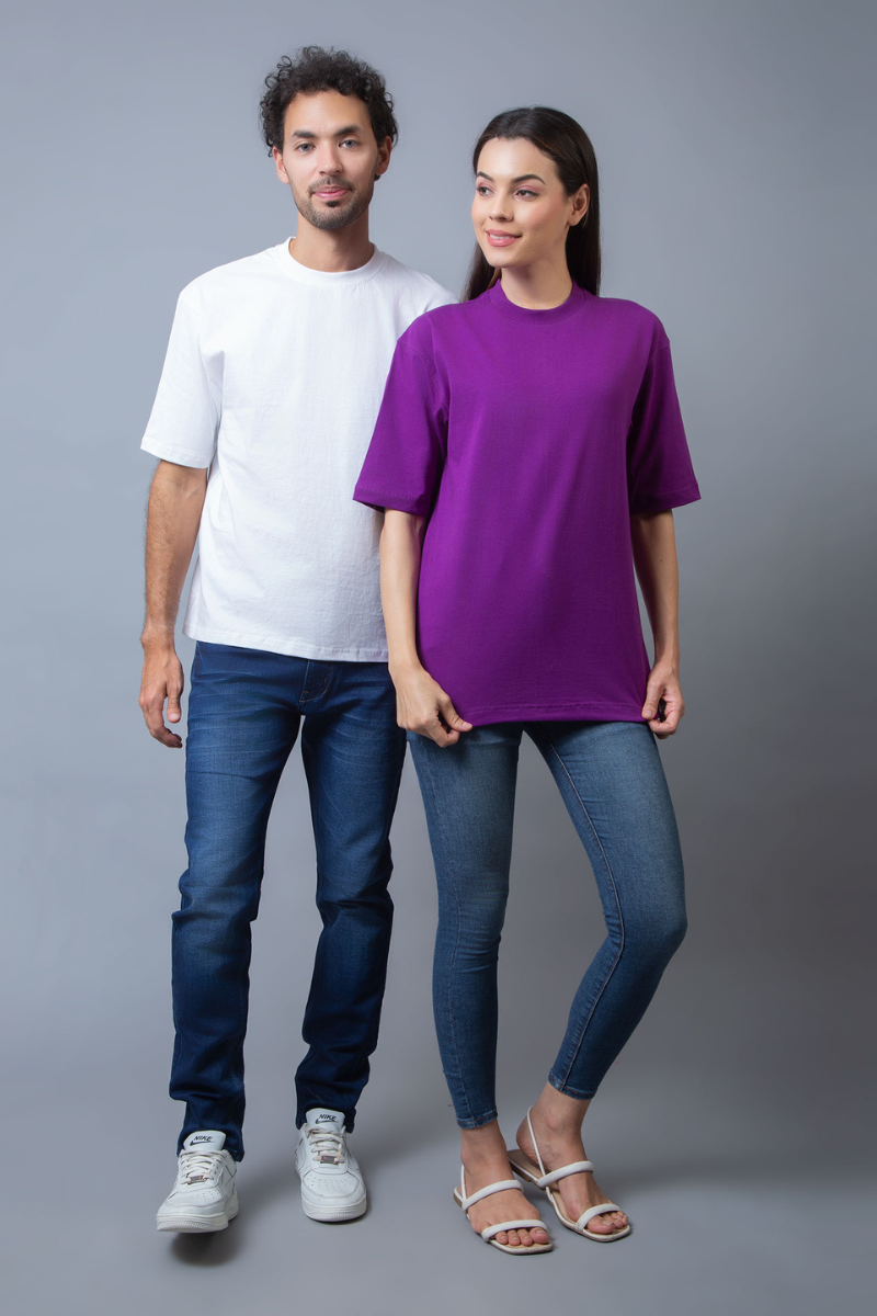 Essential Oversized Couple T-Shirts (Pack of 2)