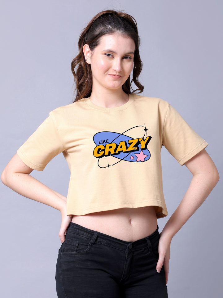 Crazy comic Women Crop Top