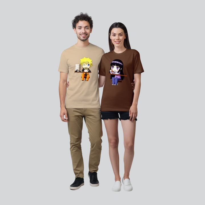 Naruto & Hinata Couple Unisex Tees - Pack of 2