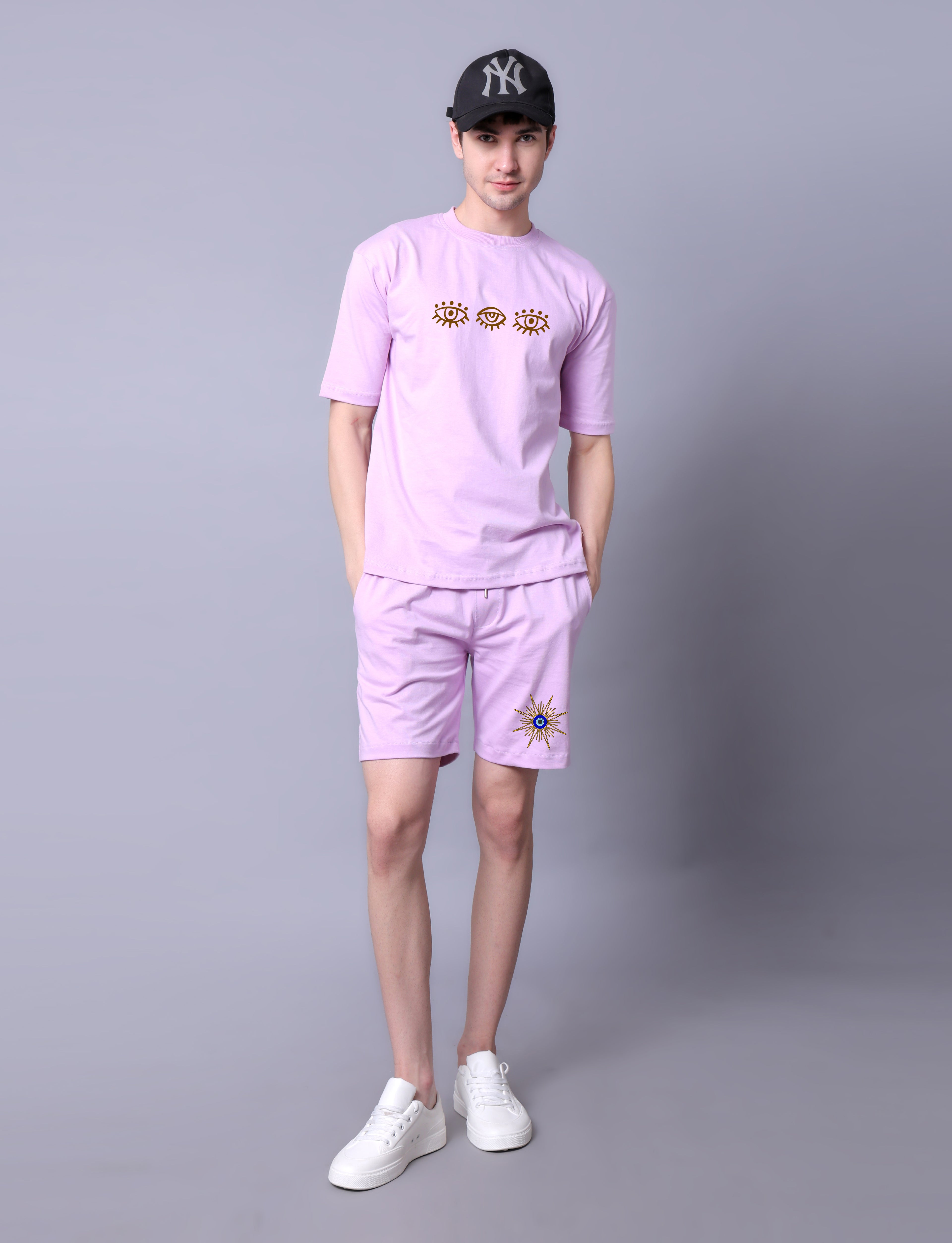 Eyes Mens Co-Ord Set With Shorts