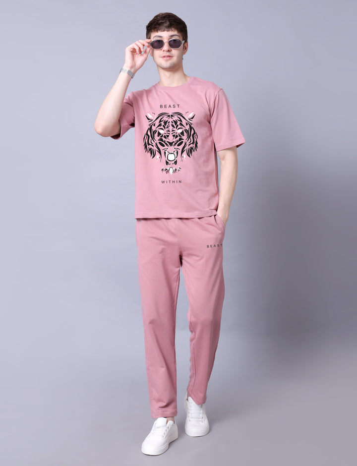 Bold Tiger Men Co-Ord Set - Oversized Tee With Jogger