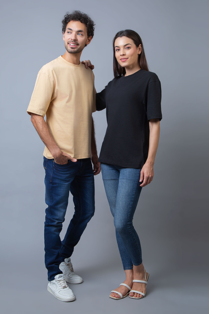 Essential Oversized Couple T-Shirts (Pack of 2)