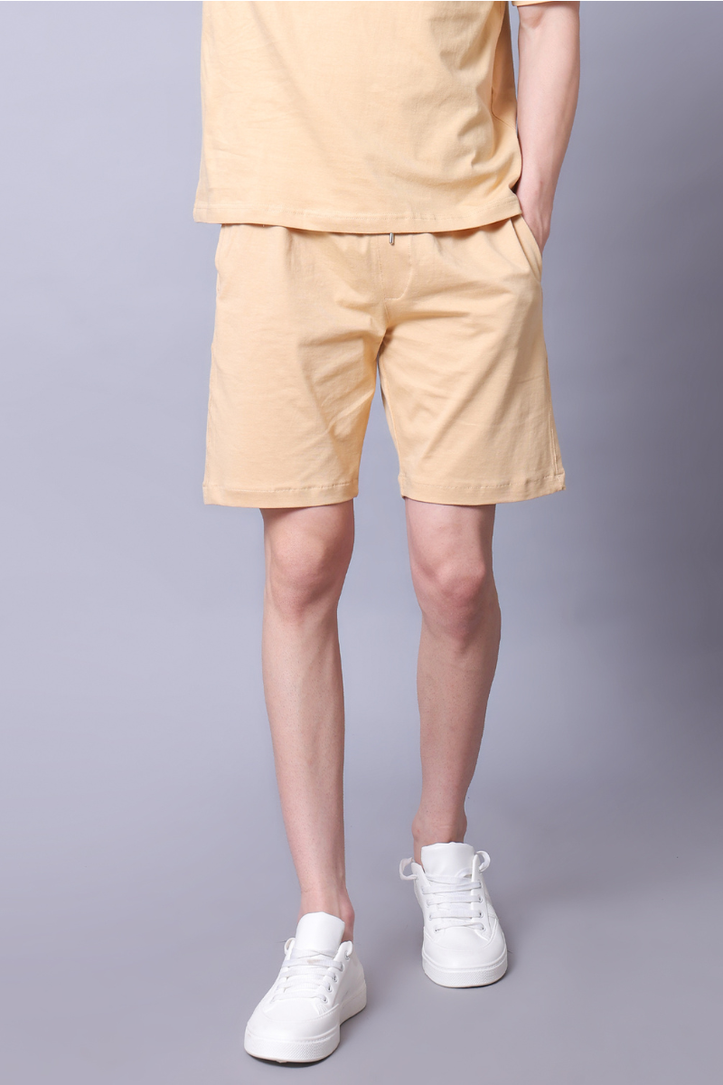Beige Unisex Shorts