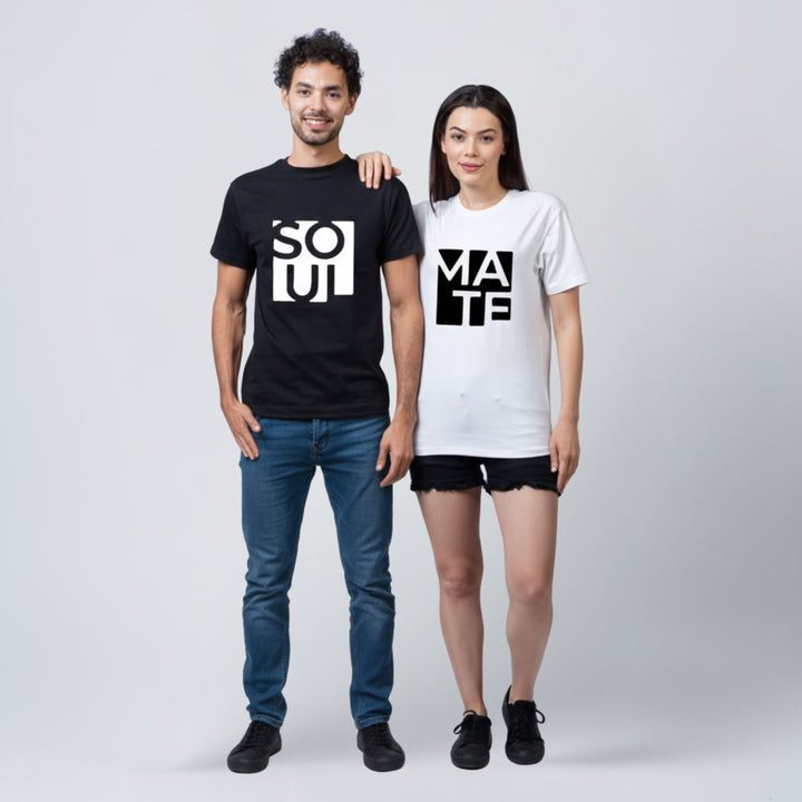 Soul Mate Couple Unisex Tees - Pack of 2