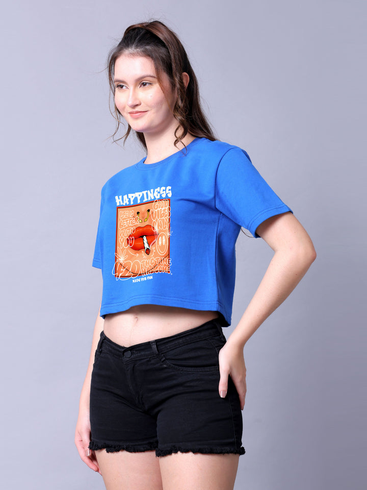 Happiness Women Crop Top