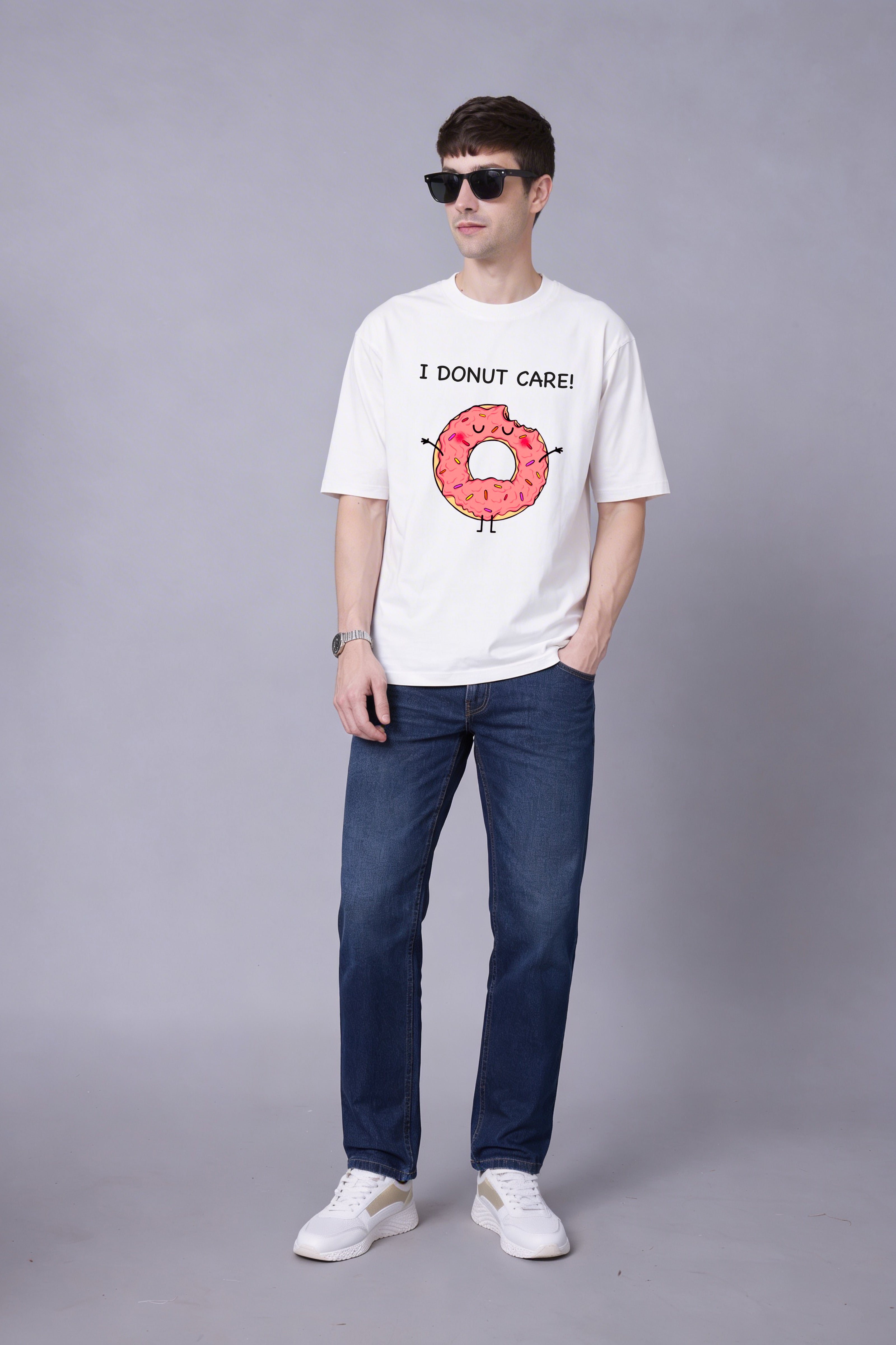 I donut Care Oversized Unisex Tee