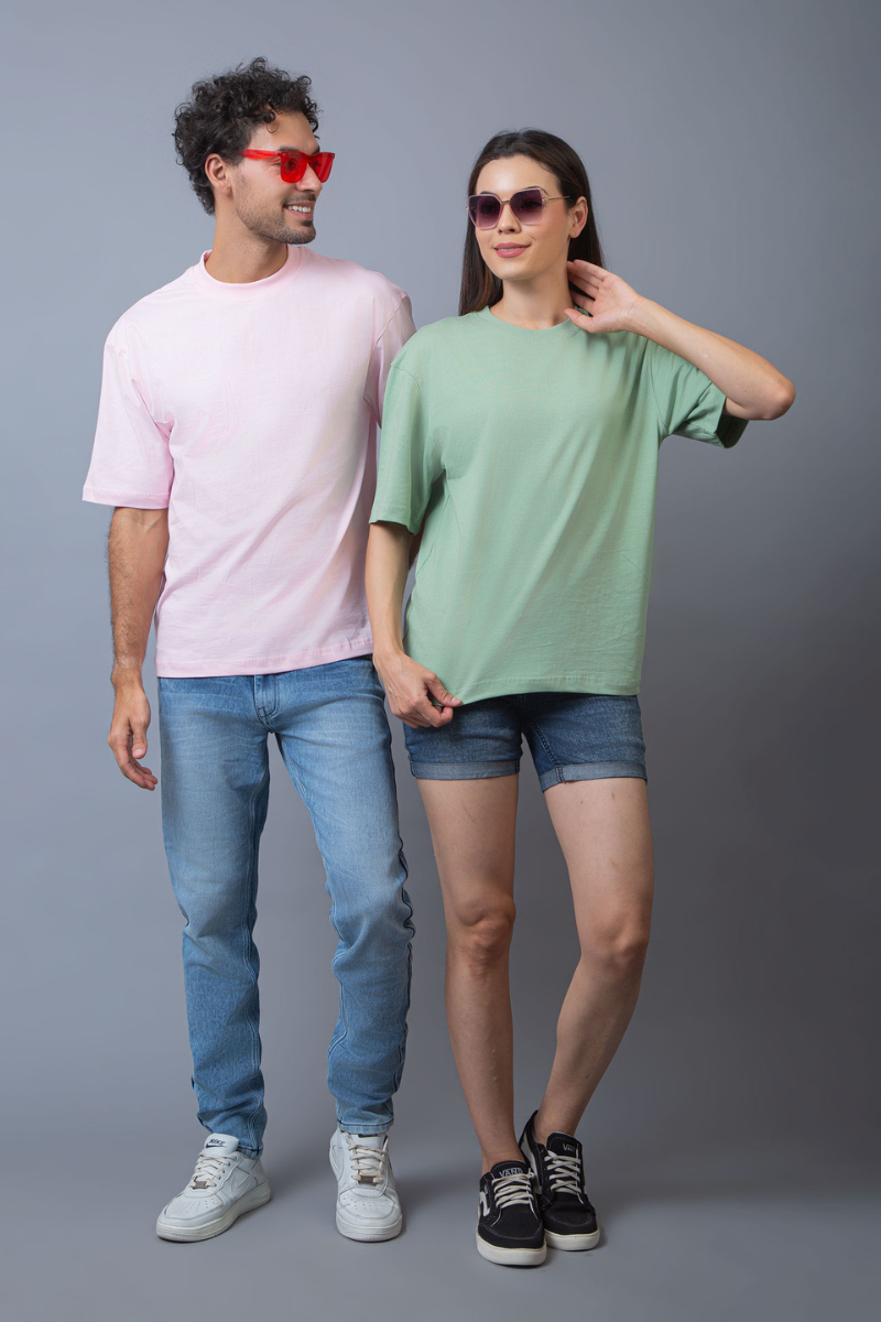 Essential Oversized Couple T-Shirts (Pack of 2)