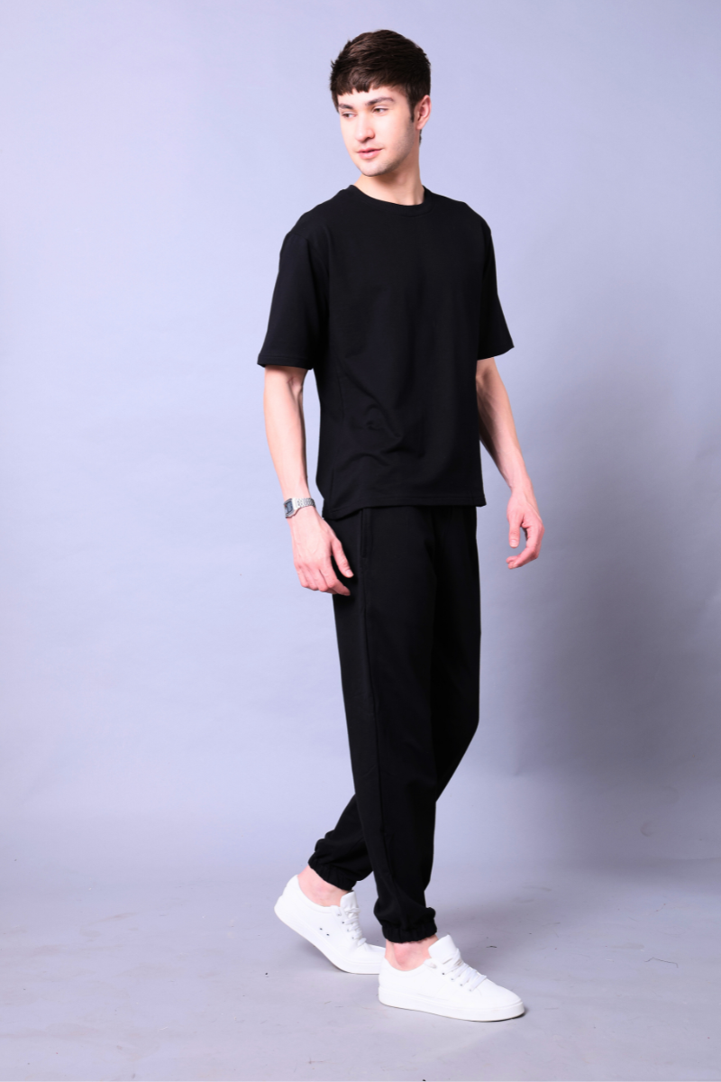Black Unisex Co-Ord Set With Joggers