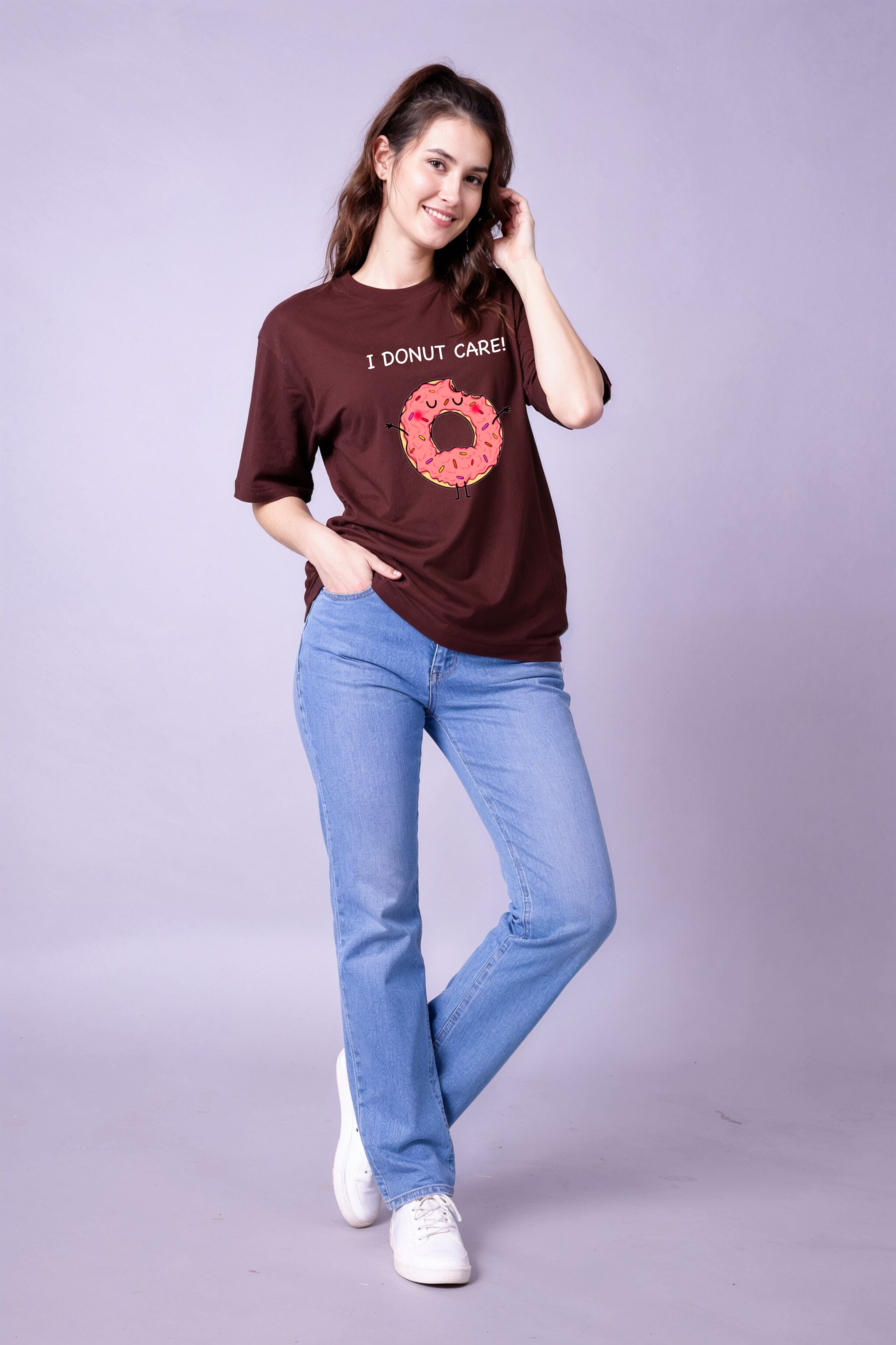 I donut Care Oversized Unisex Tee