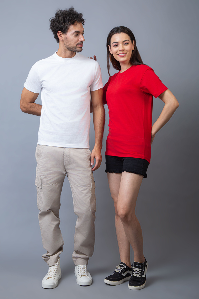 Classic Fit Couple Unisex Tees - Pack of 2