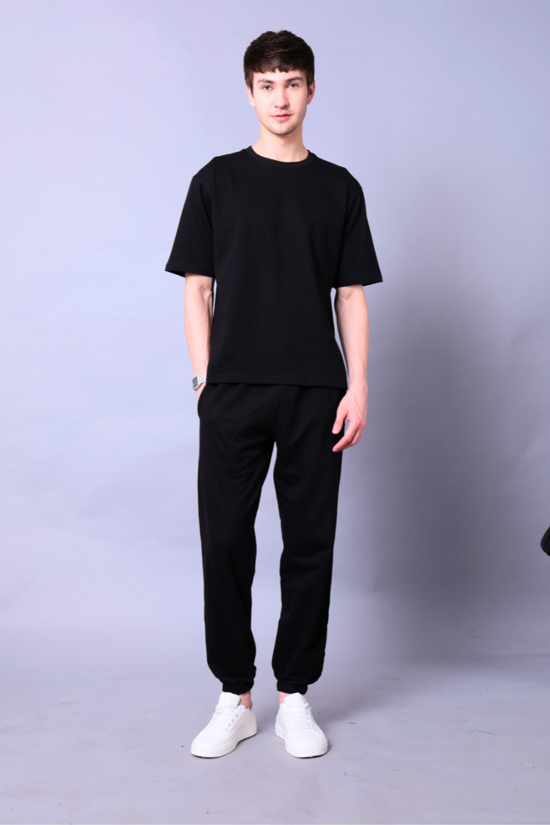 Black Unisex Co-Ord Set With Joggers