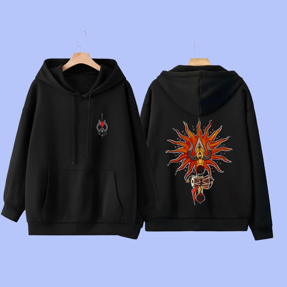 Trishul Blaze - Essence of Shiva Unisex Hoodies