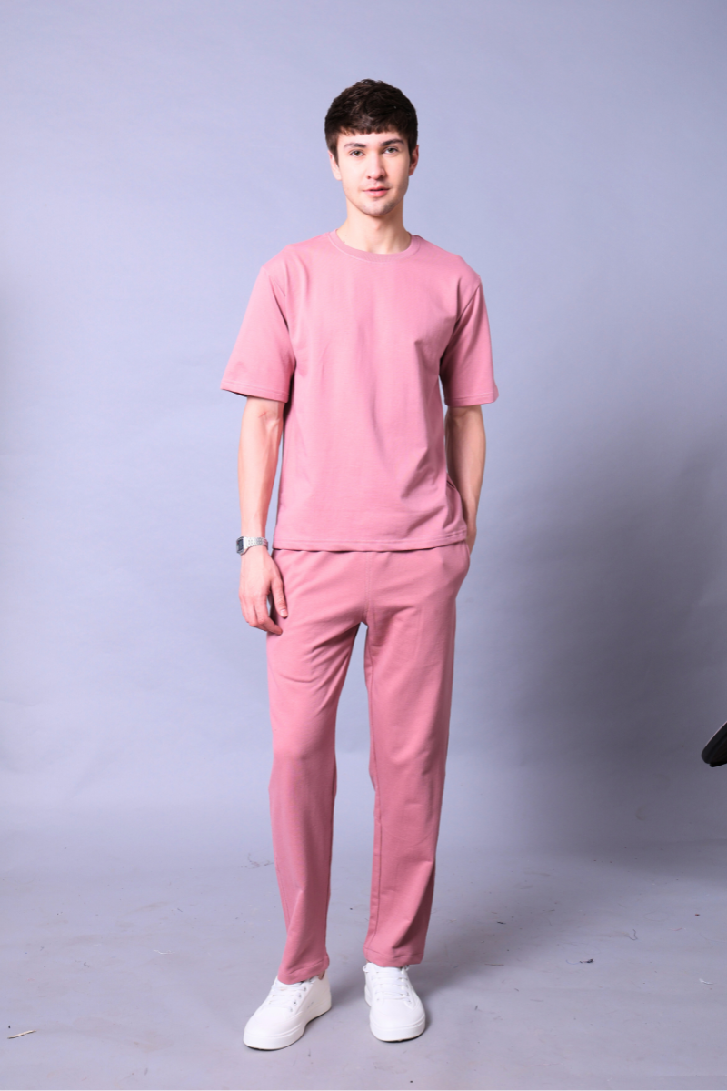 Fuchsia Pink Unisex Co-Ord Set With Joggers