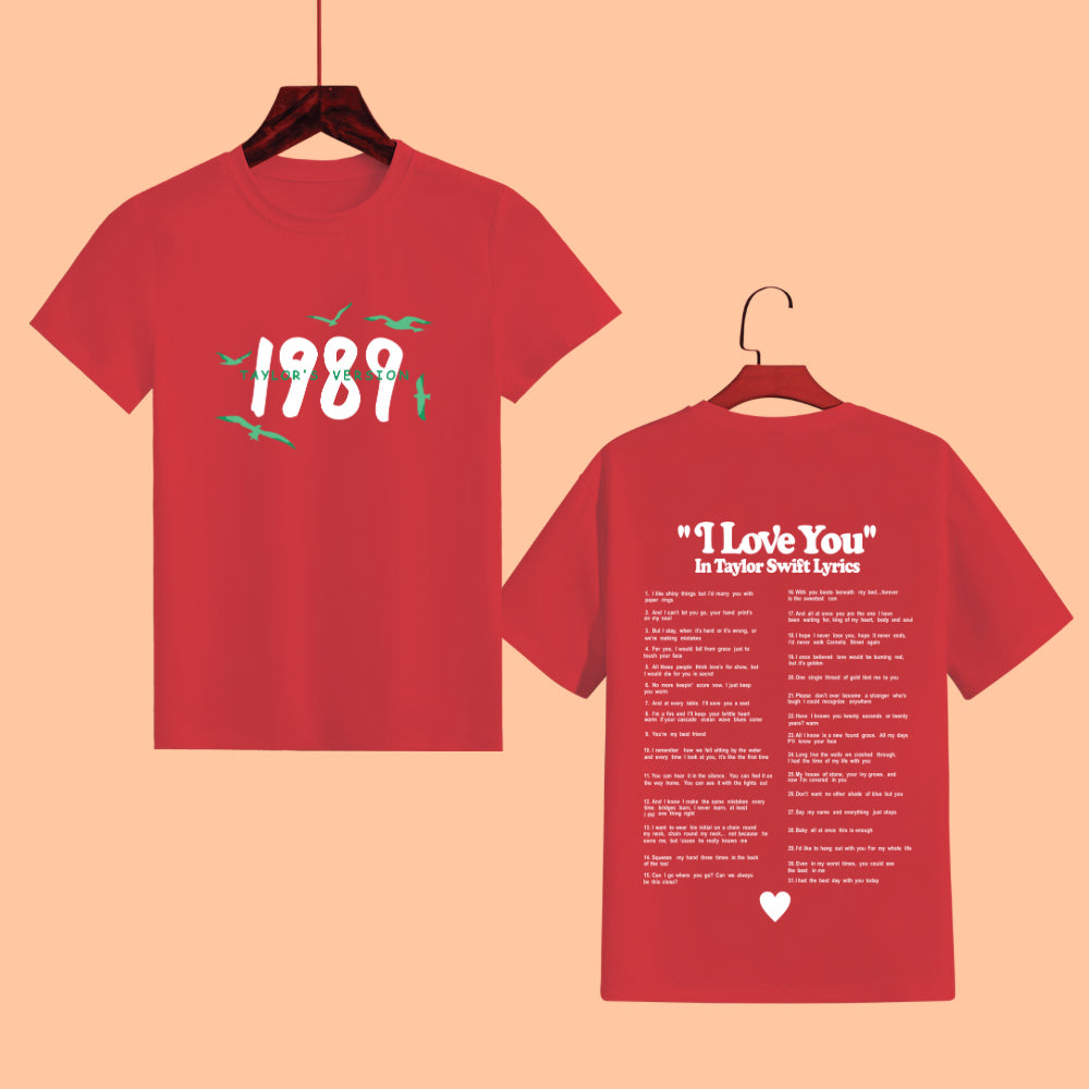 Lyric Love Tribute Half Sleeve Tee