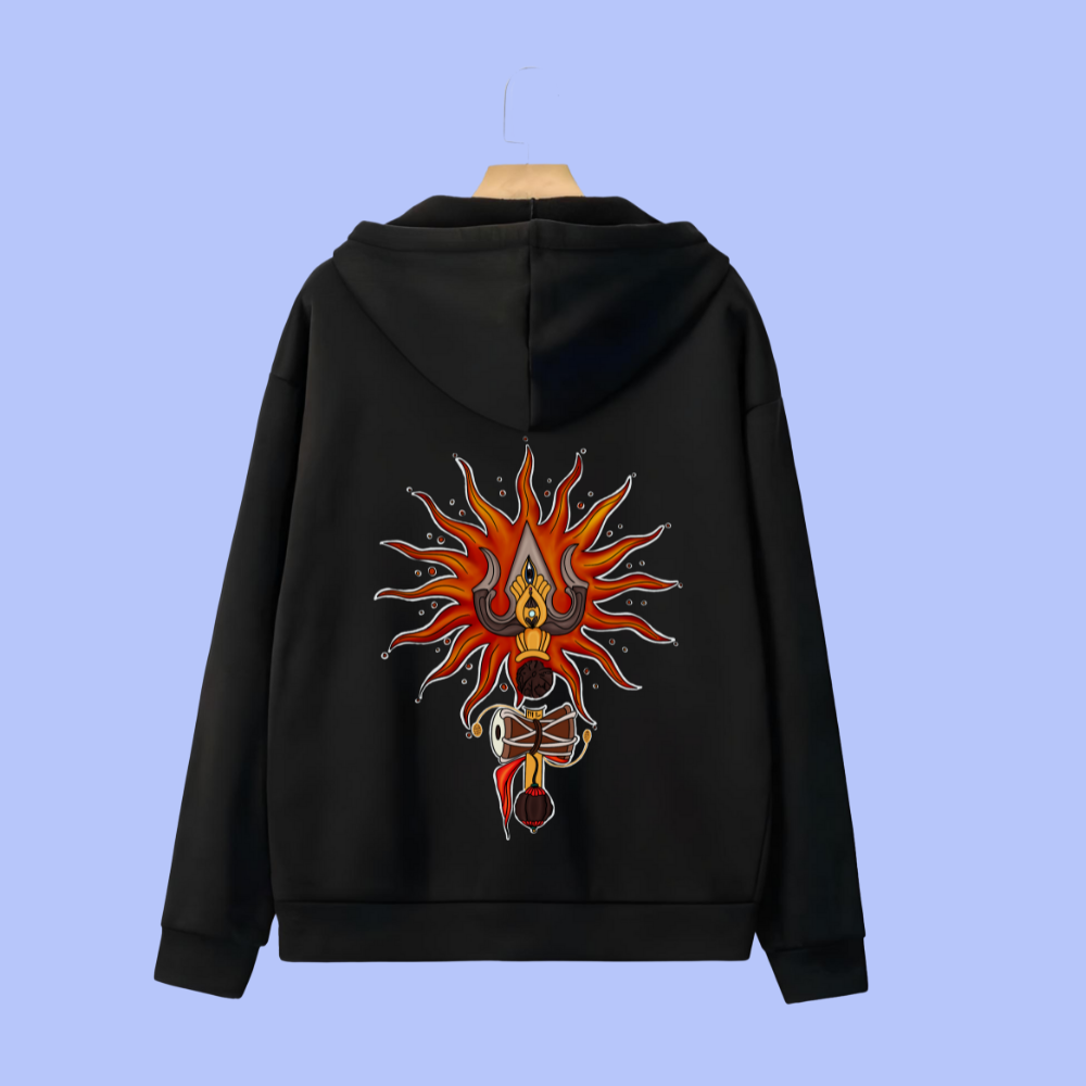 Trishul Blaze - Essence of Shiva Unisex Hoodies