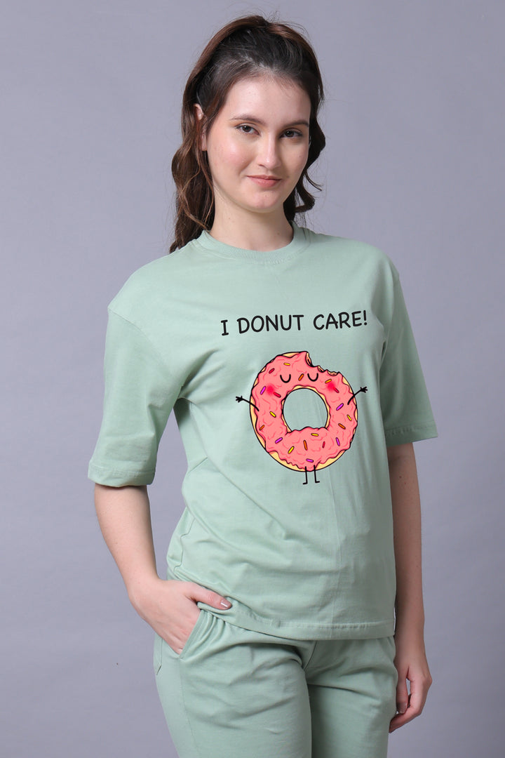 I donut Care Oversized Unisex Tee
