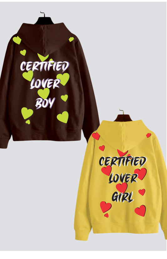 Certified Lover Oversized Drop Shoulder Hoodies - Pack of 2