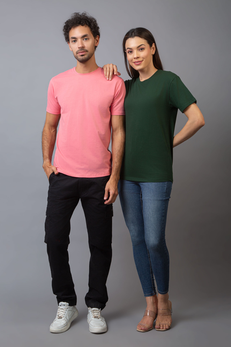 Classic Fit Couple Unisex Tees - Pack of 2