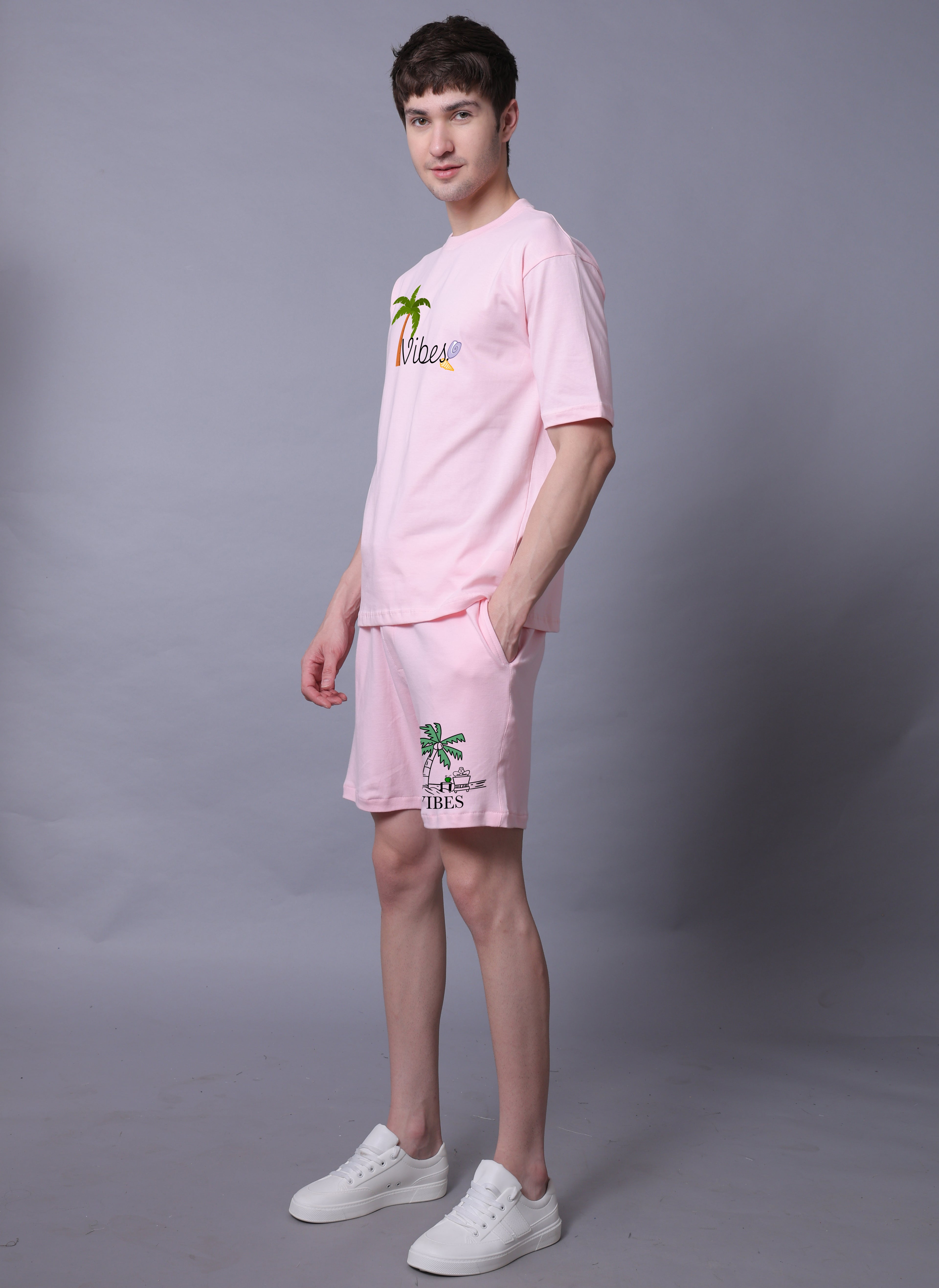 Vibes Men Co-Ord Set With Shorts