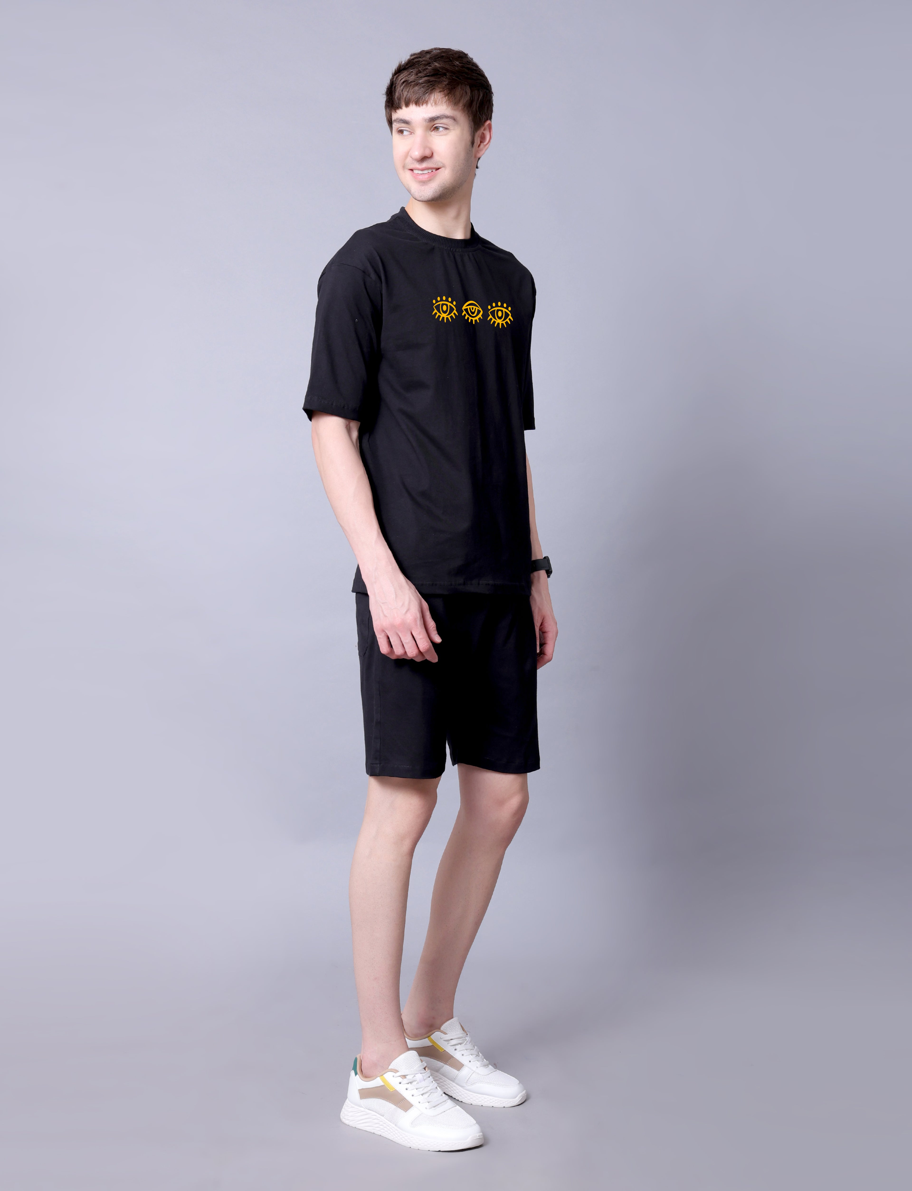 Eyes Mens Co-Ord Set With Shorts