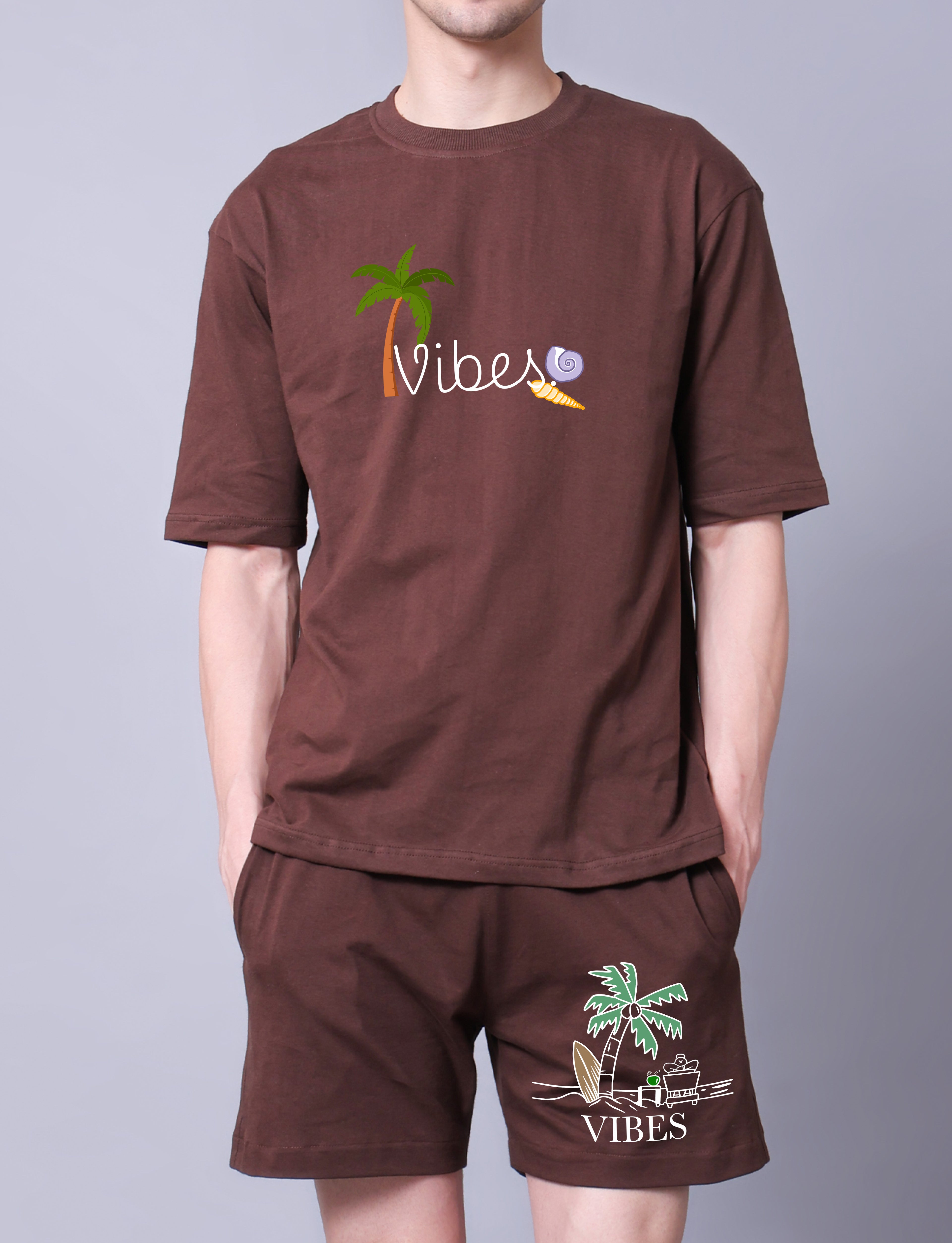 Vibes Mens Co-Ord Set With Shorts