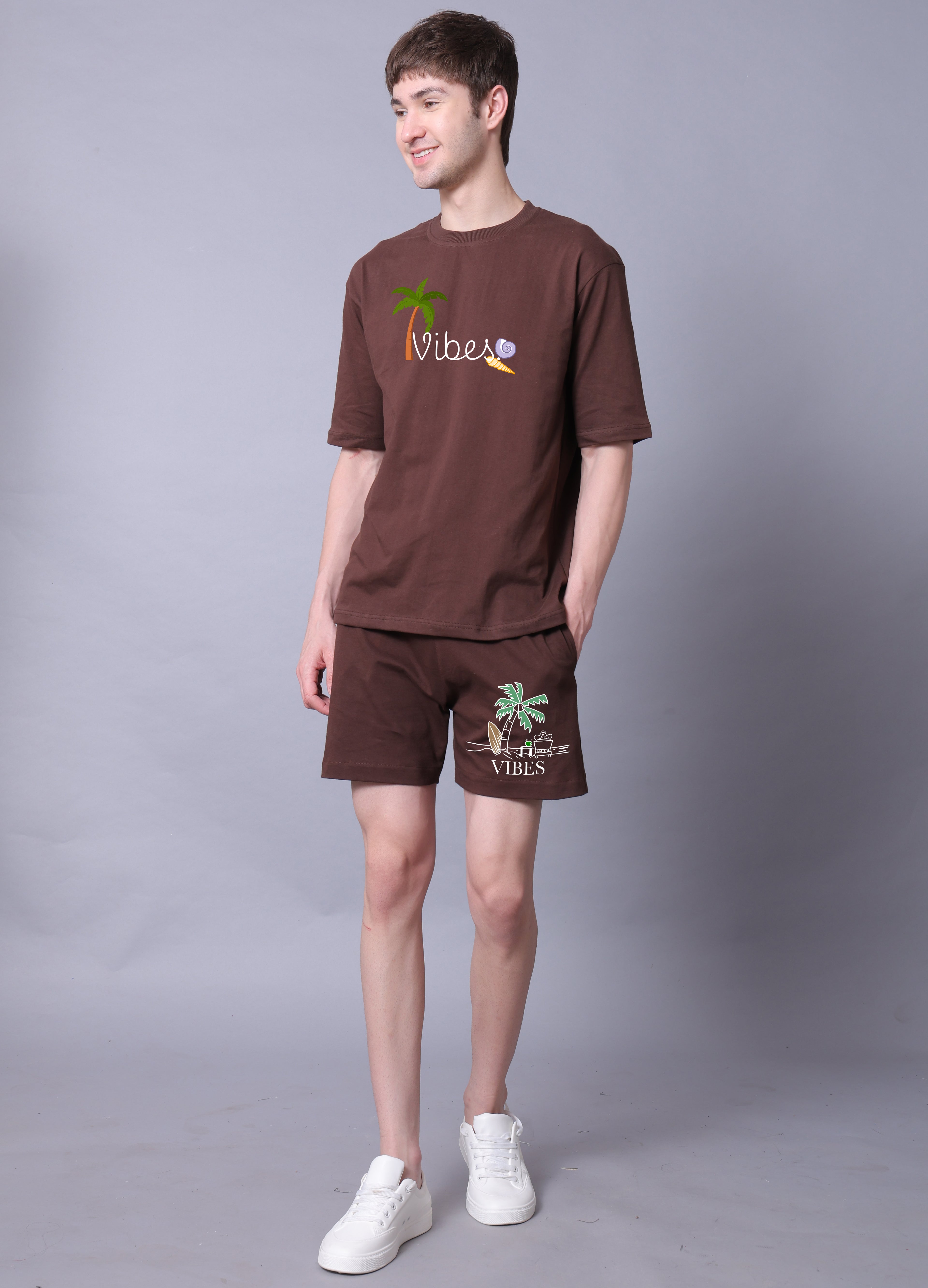 Vibes Men Co-Ord Set With Shorts