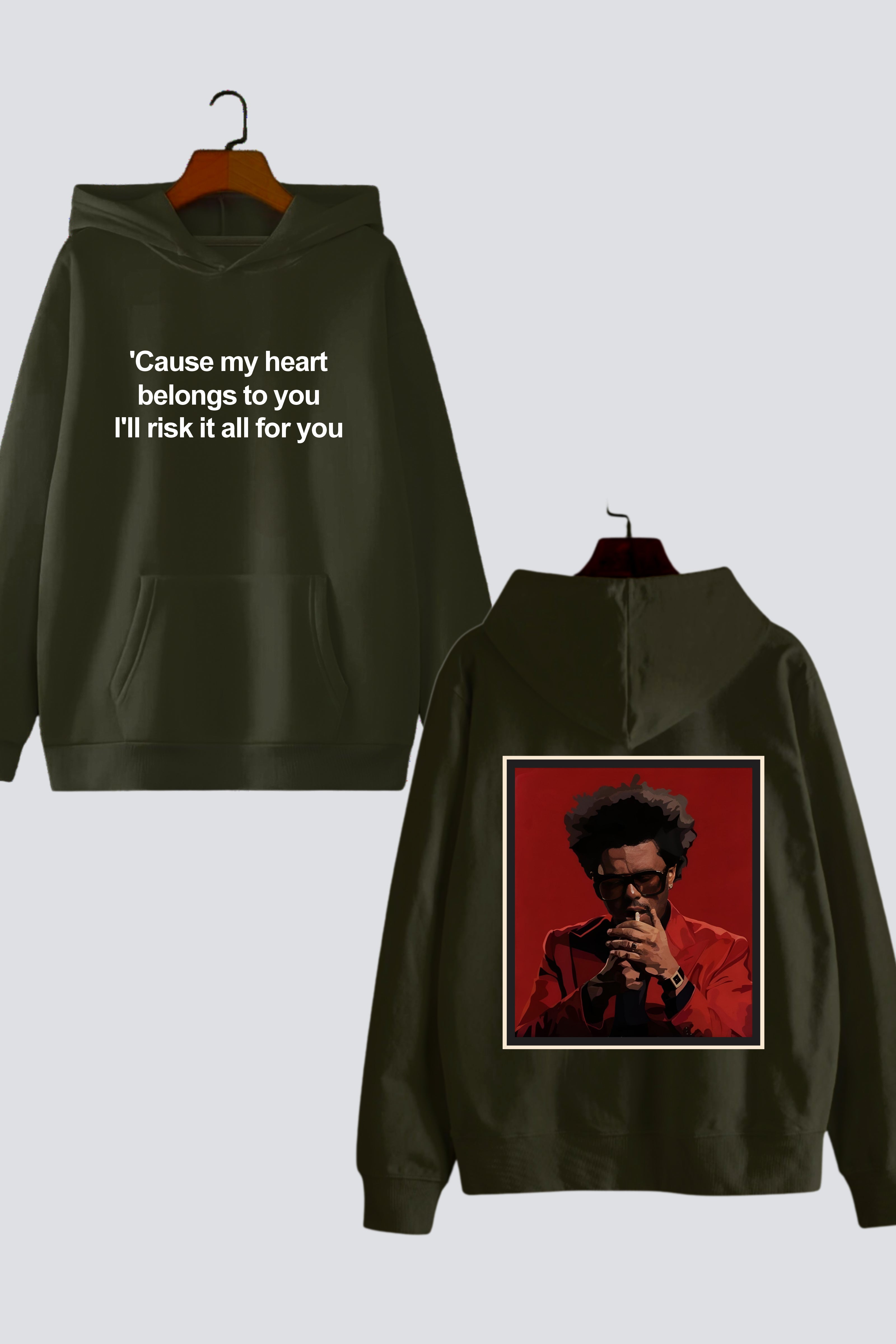 "Weekend Vibes" Oversized Drop-Shoulder Hoodie