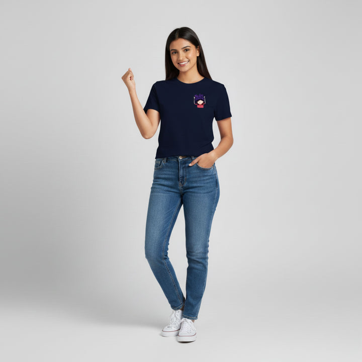 Today is mine Navy Blue Regular Fit Unisex Tee