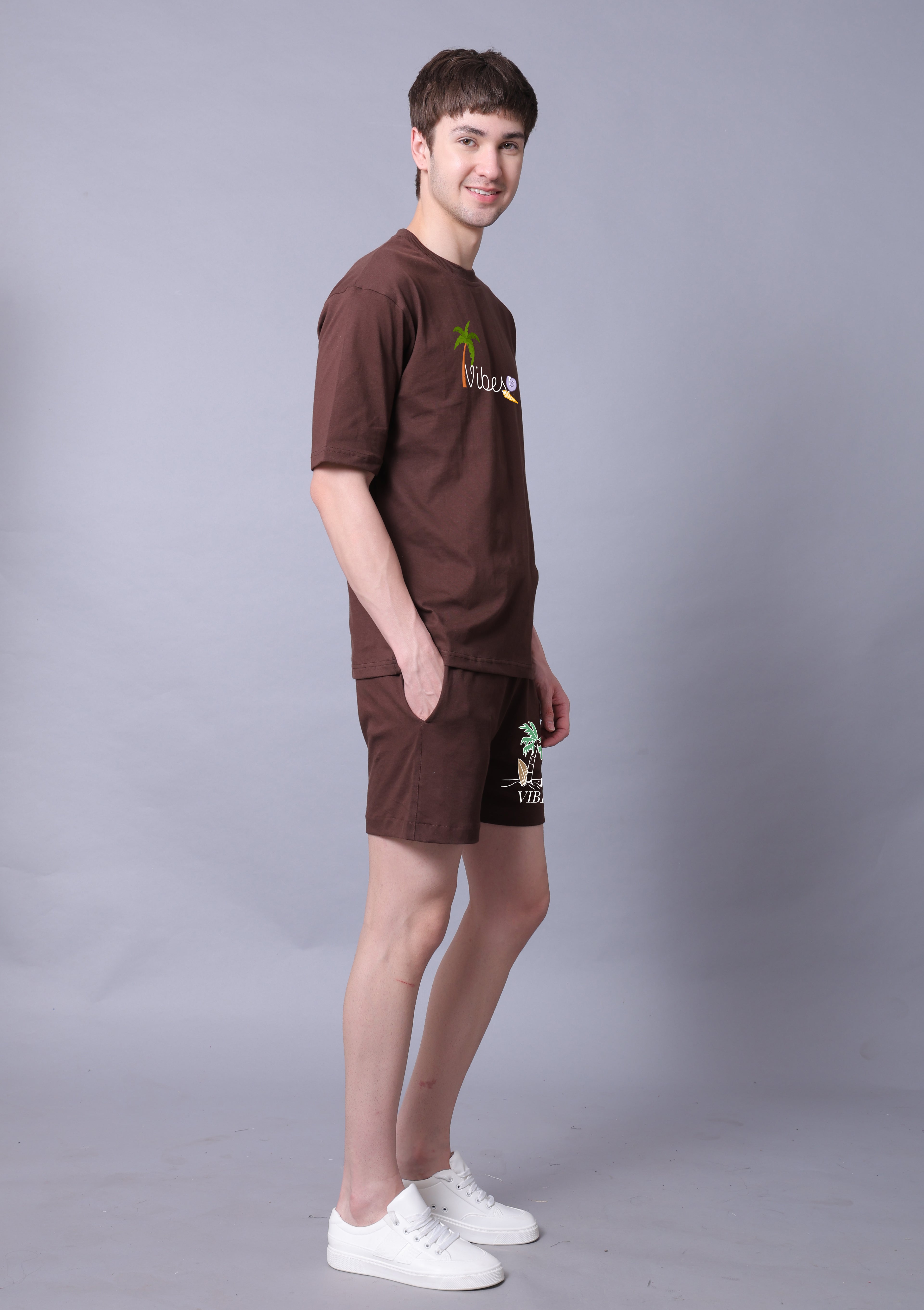 Vibes Men Co-Ord Set With Shorts