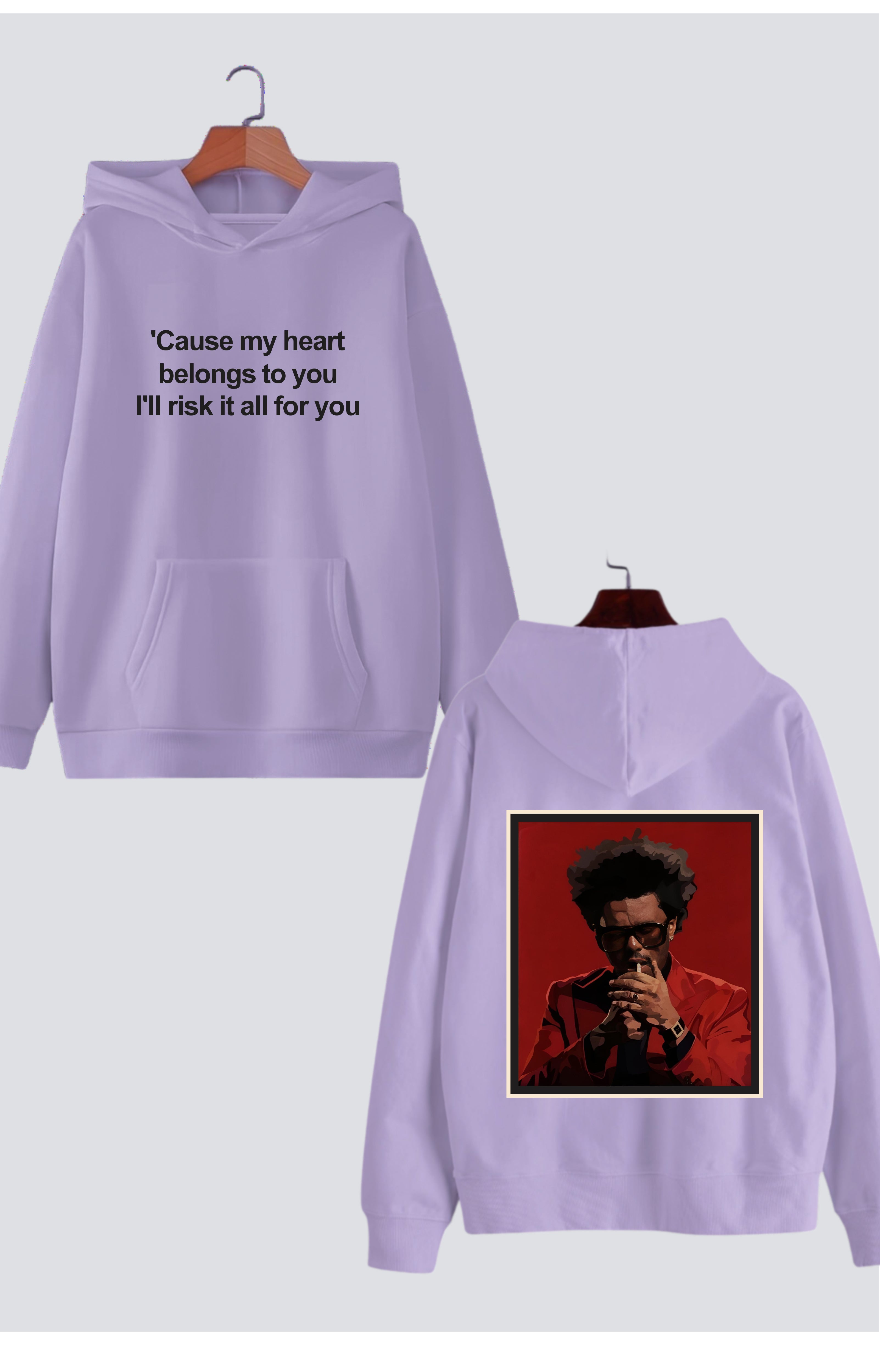 "Weekend Vibes" Oversized Drop-Shoulder Hoodie