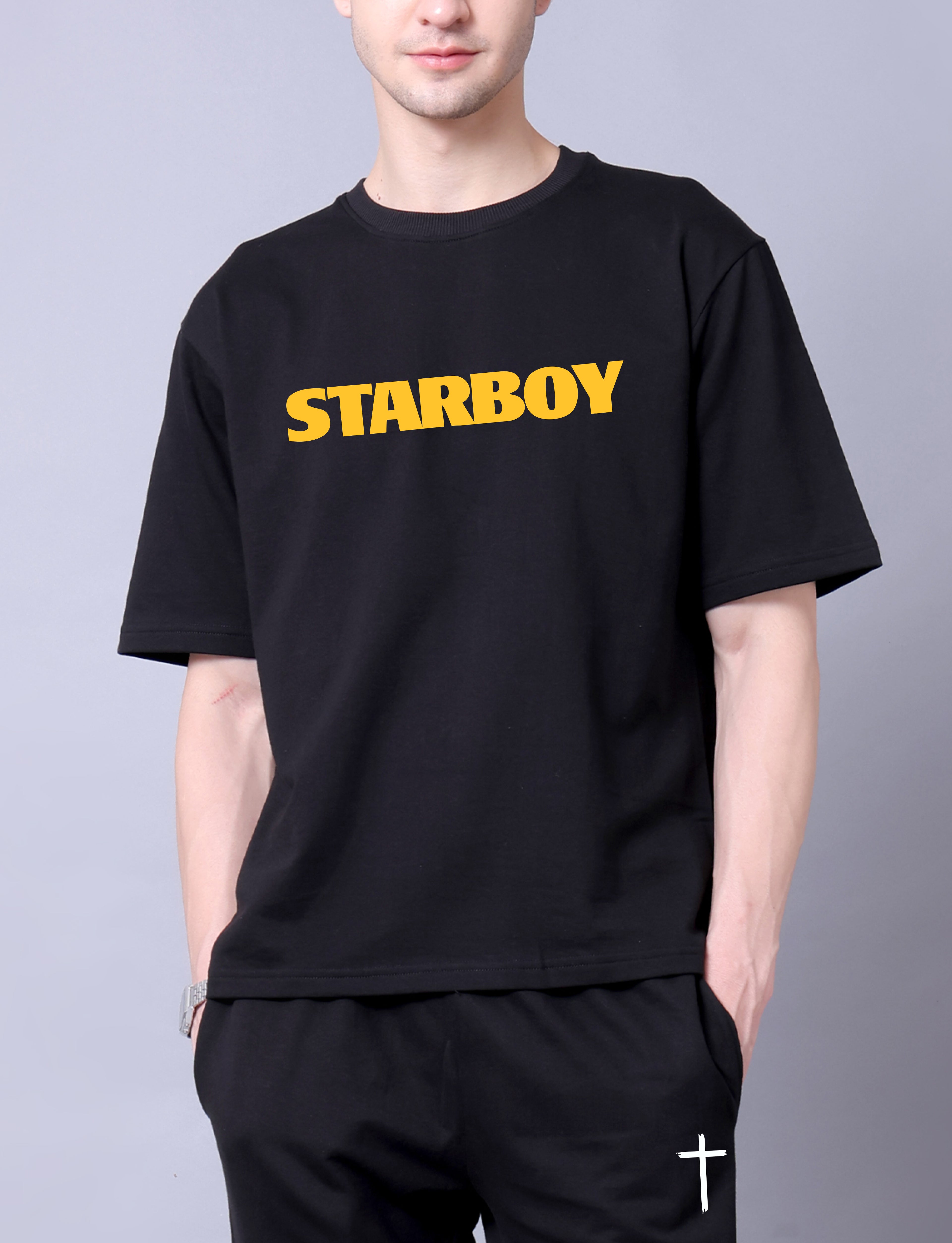 Starboy Men Co-Ord Set - Oversized Tee With Jogger