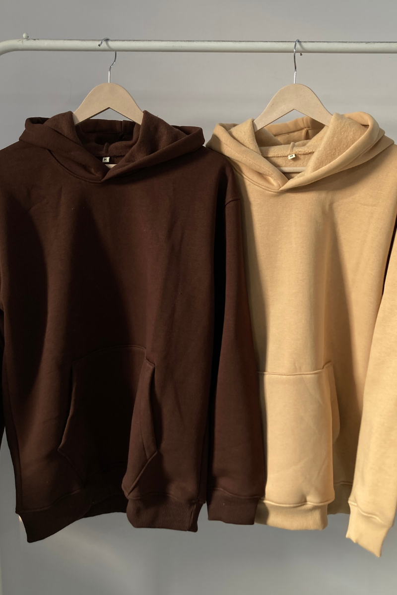 Essential Duo Oversized Drop Shoulder Hoodies - Pack of 2