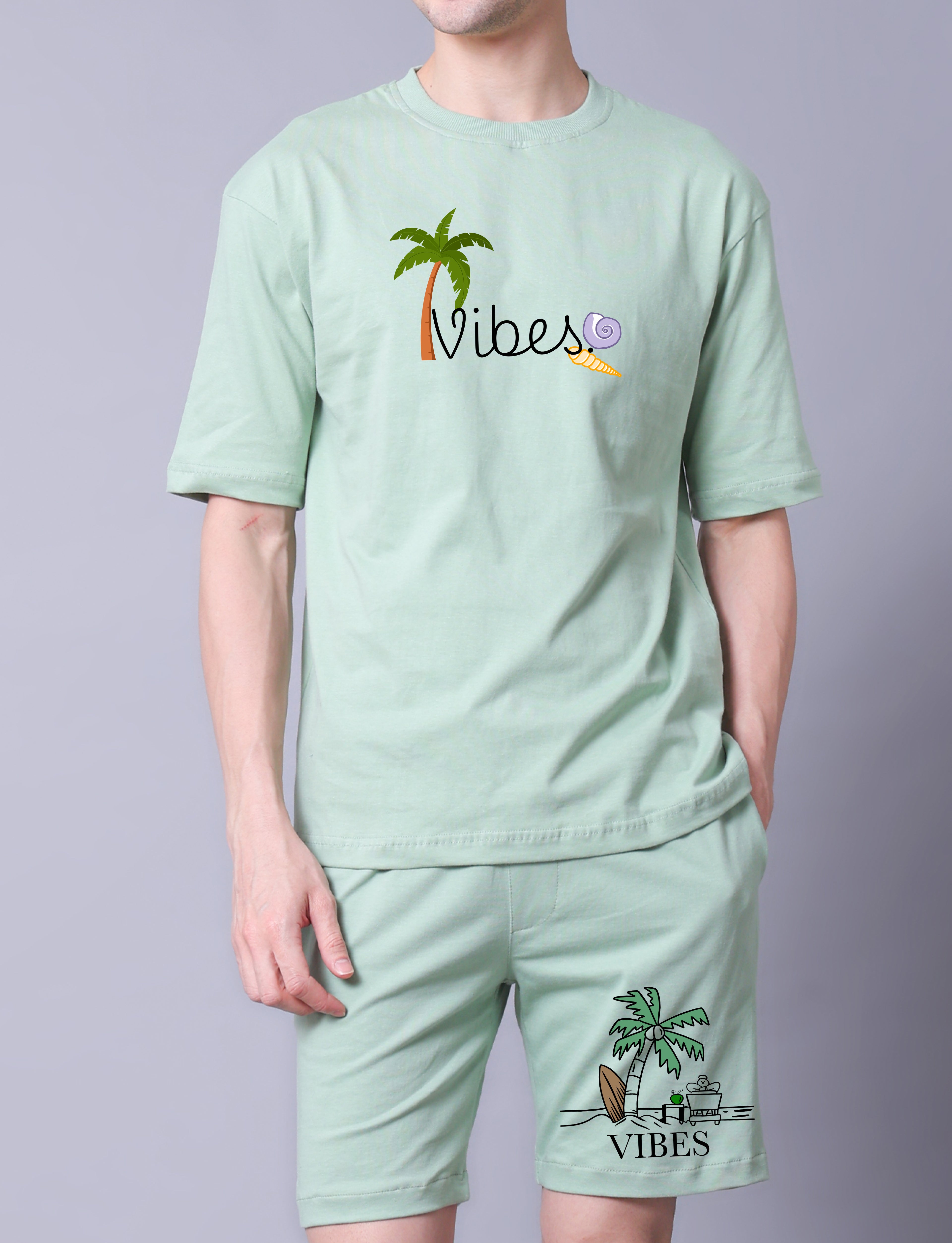 Vibes Mens Co-Ord Set With Shorts