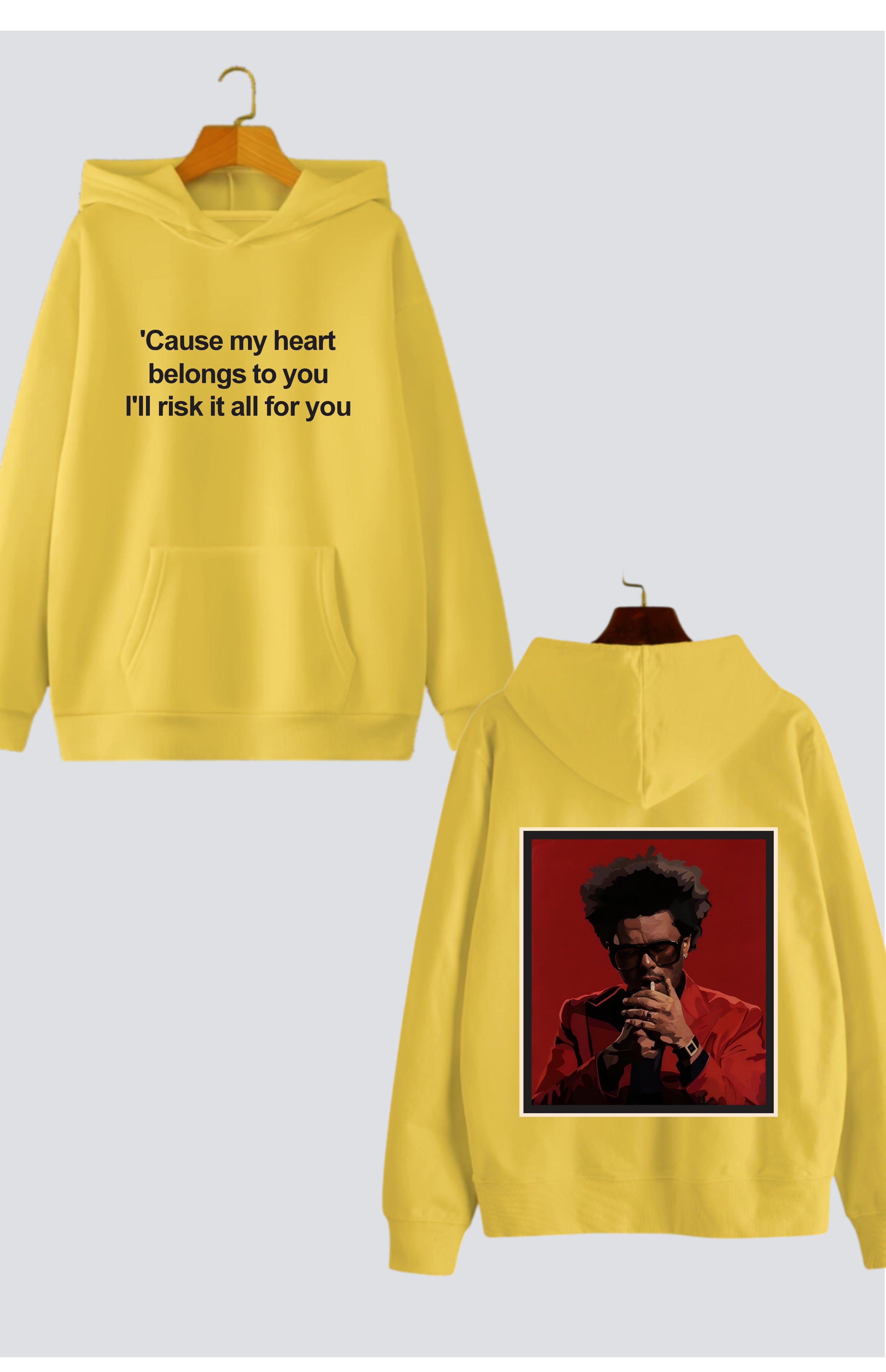 "Weekend Vibes" Oversized Drop-Shoulder Hoodie