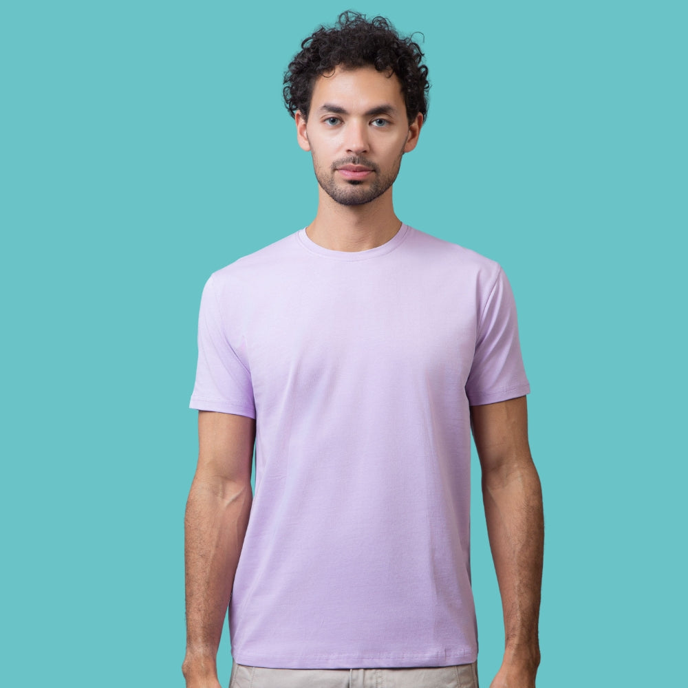 Classic Comfort: Premium Lavender Unisex Cotton T-Shirt