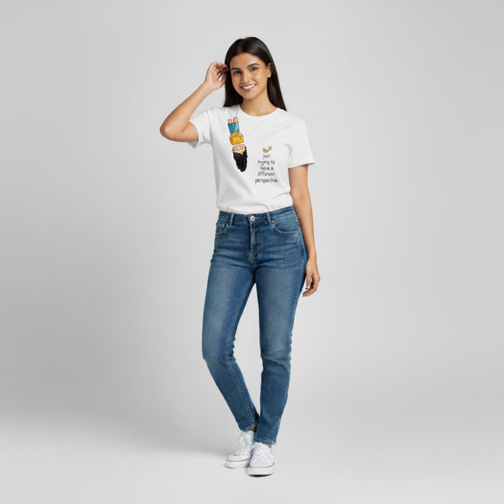 Upside-Down Whimsy Oversized Unisex Tee