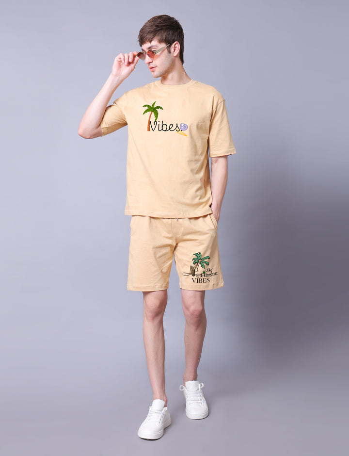 Vibes Men Co-Ord Set With Shorts
