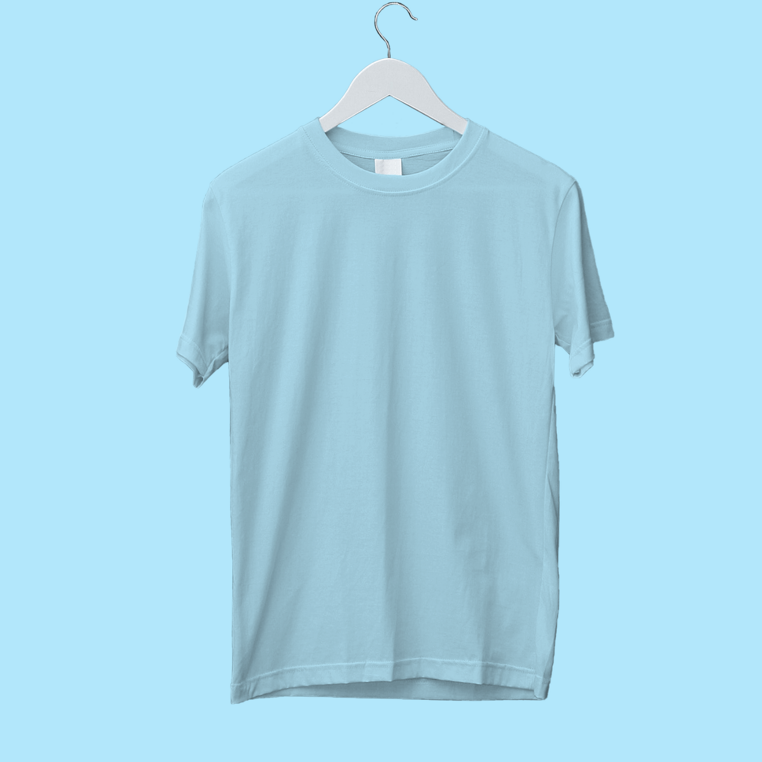Solid Pack of 7 Half Sleeves Crew Neck