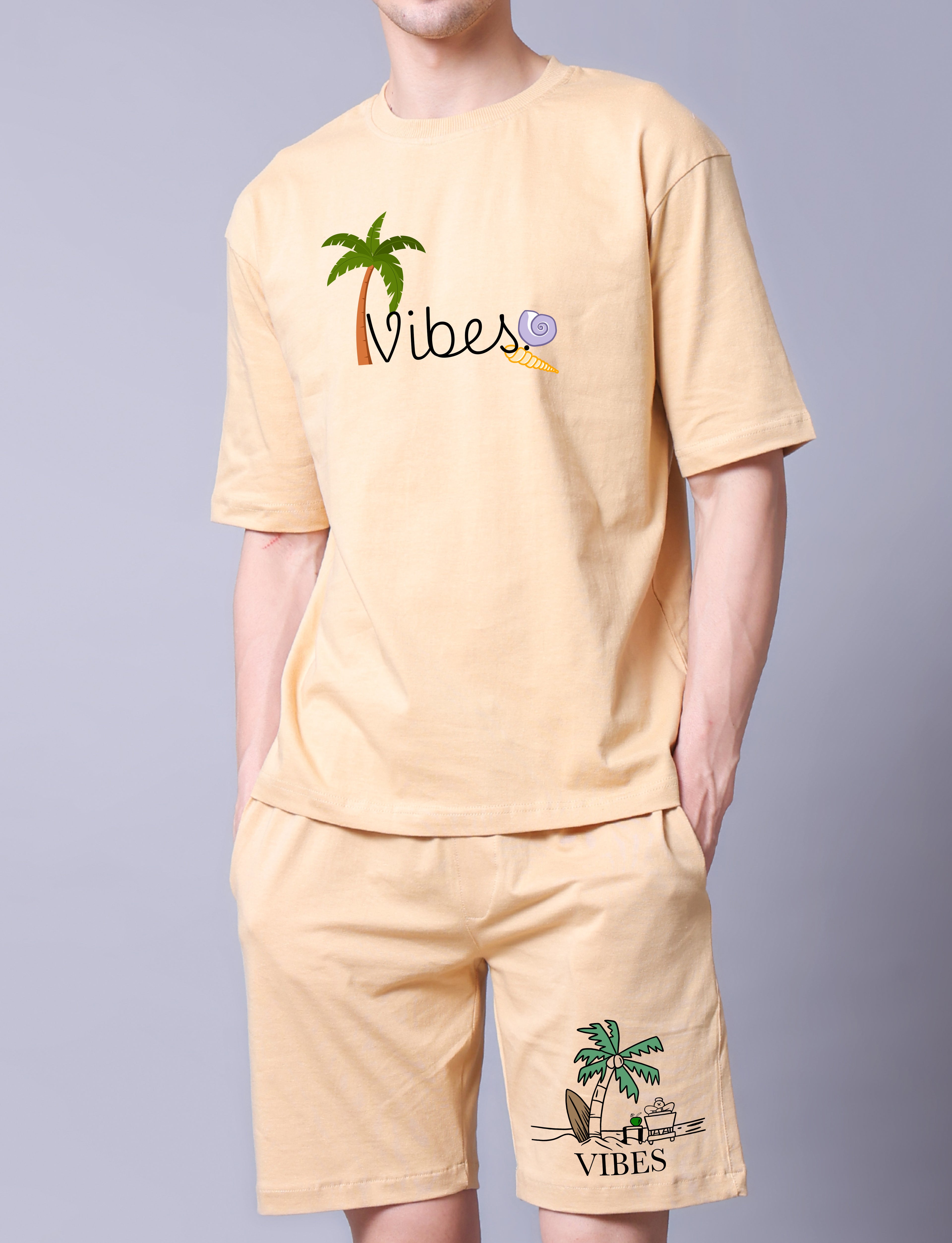 Vibes Mens Co-Ord Set With Shorts