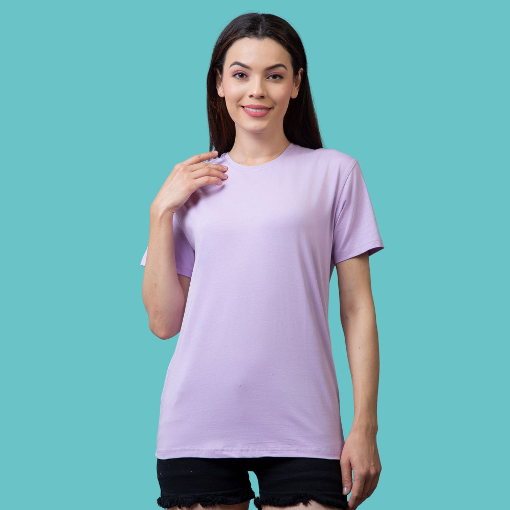 Classic Comfort: Premium Lavender Unisex Cotton T-Shirt