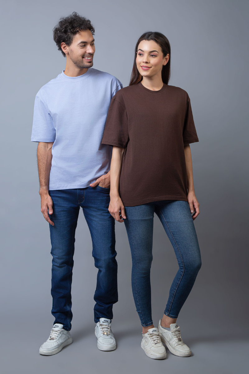 Essential Oversized Couple T-Shirts (Pack of 2)