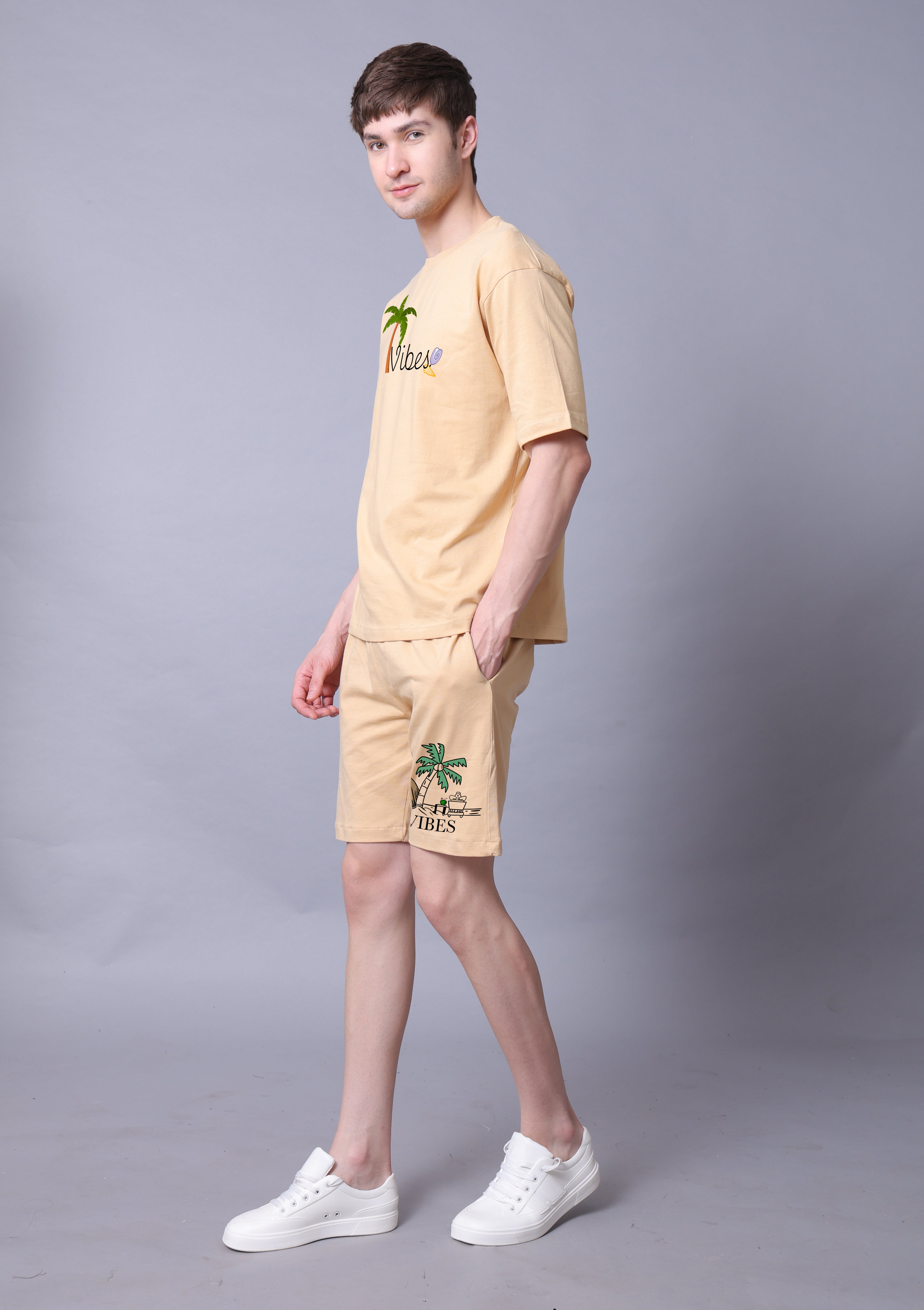 Vibes Men Co-Ord Set With Shorts