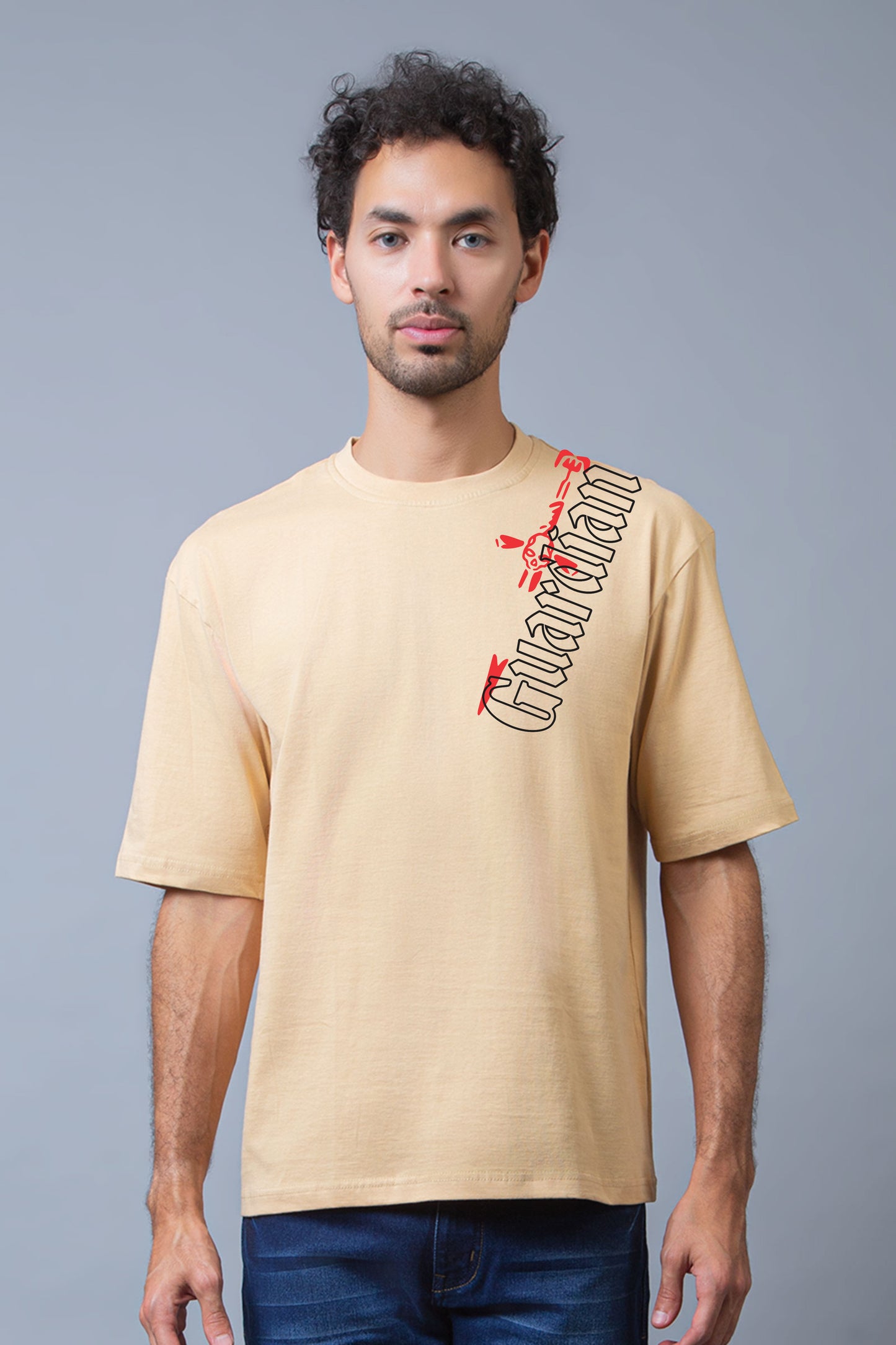 Gaurdian Half Sleeves Oversized Tee