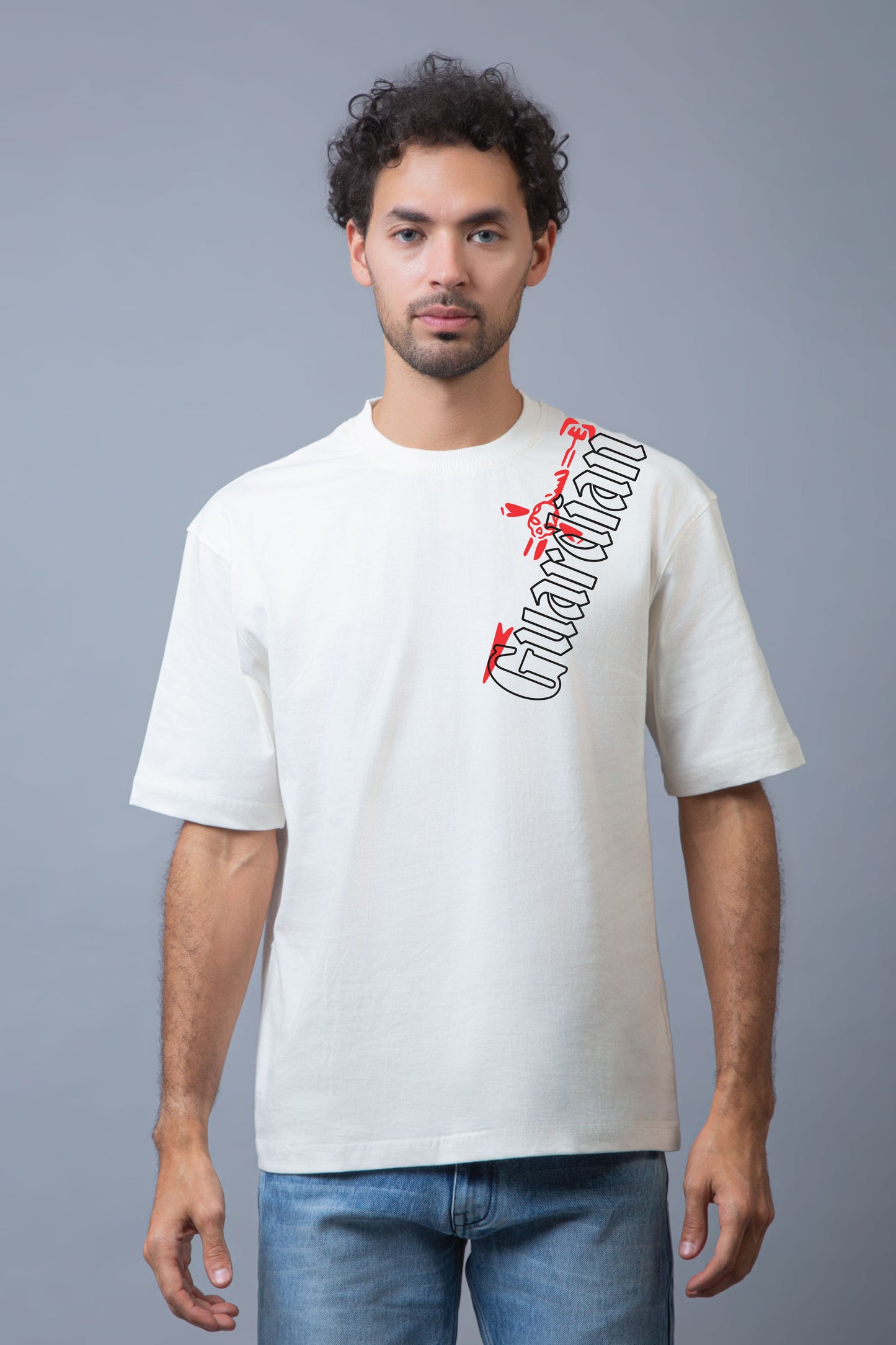 Gaurdian Half Sleeves Oversized Tee