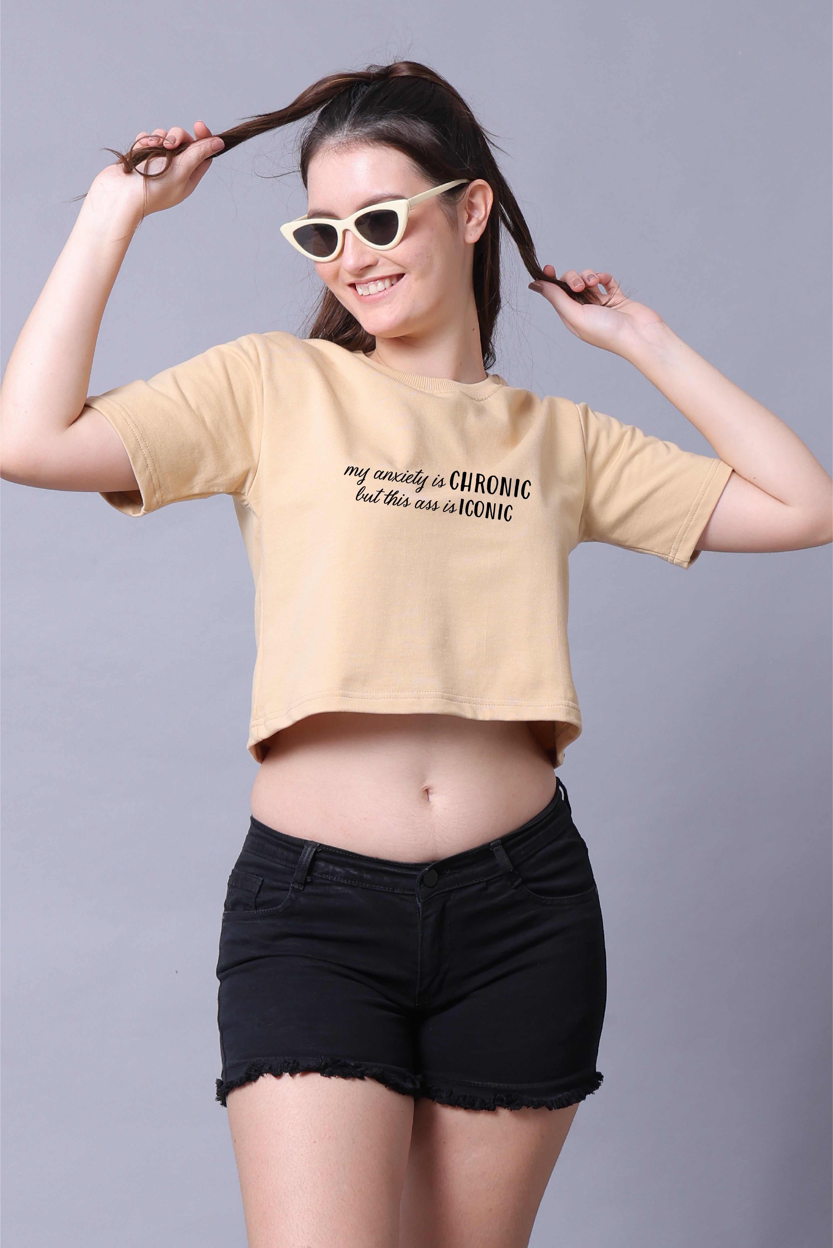 Anxiety Women Crop Top