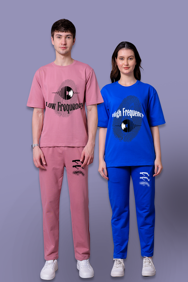 Low-fi & High Fi Couple Co-Ord Set With Joggers (Pack of 2)